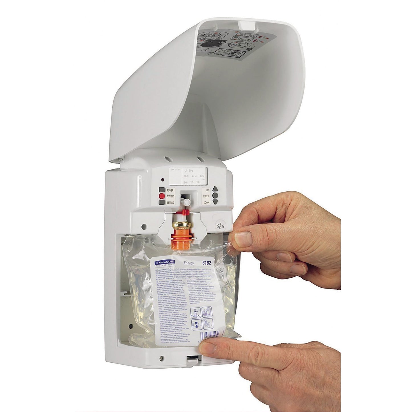 Aquarius Lufterfrischer PROFESSIONAL nicht gefüllt KIMBERLY-CLARK PROFESSIONAL Nachfüllpack Lufterfrischer 6186, 6183, 6182, 6181, 6184, 6185 12,5 x 21,2 x 8,7 cm (B x H x T) Kunststoff weiß
