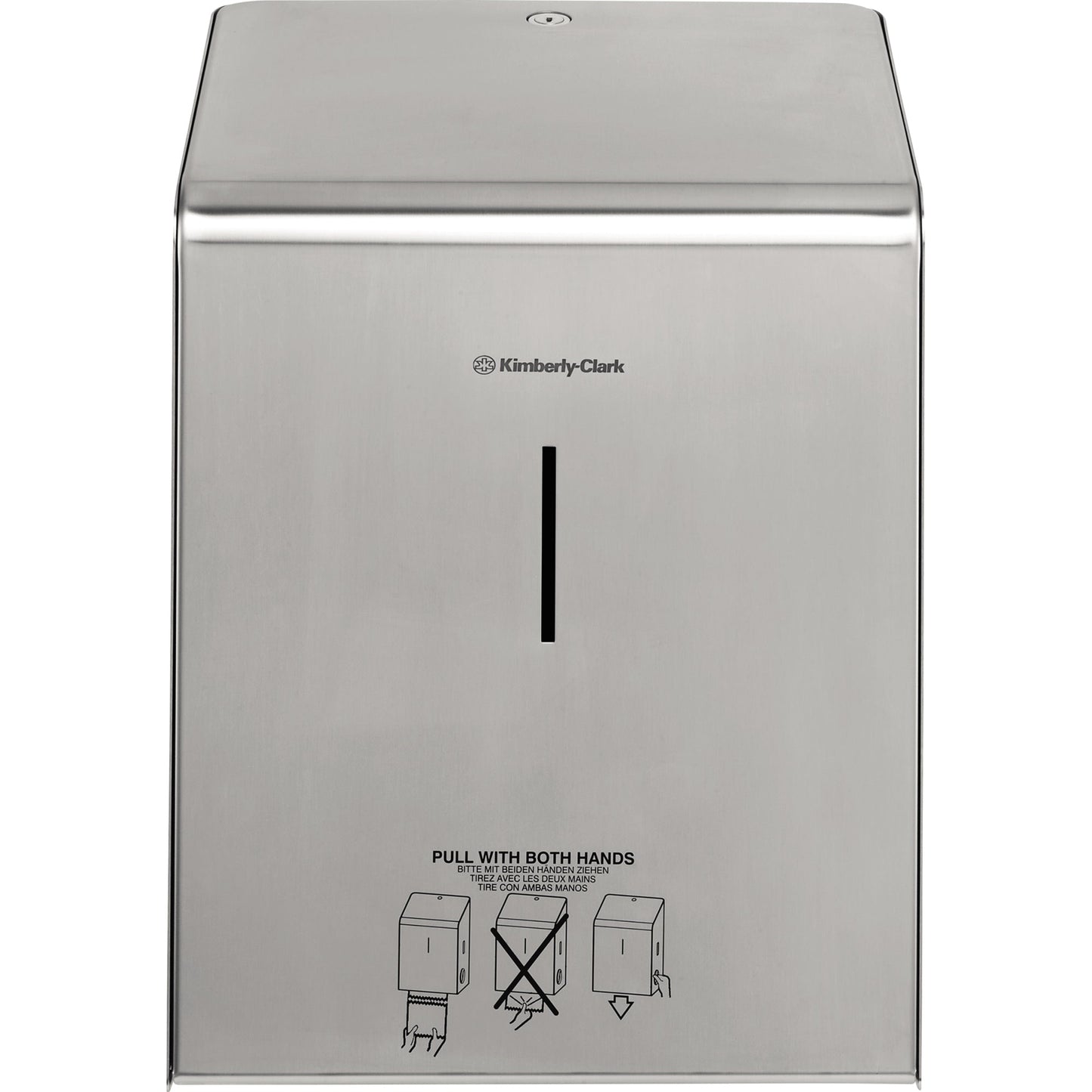 KIMBERLY-CLARK PROFESSIONAL Handtuchspender Kleenex® ULTRA Handtuchrolle 6765, Scott® Handtuchrolle 6668, 6667, 6665, 6688, 6687 30,3 x 43,5 x 23 cm (B x H x T) Edelstahl silber