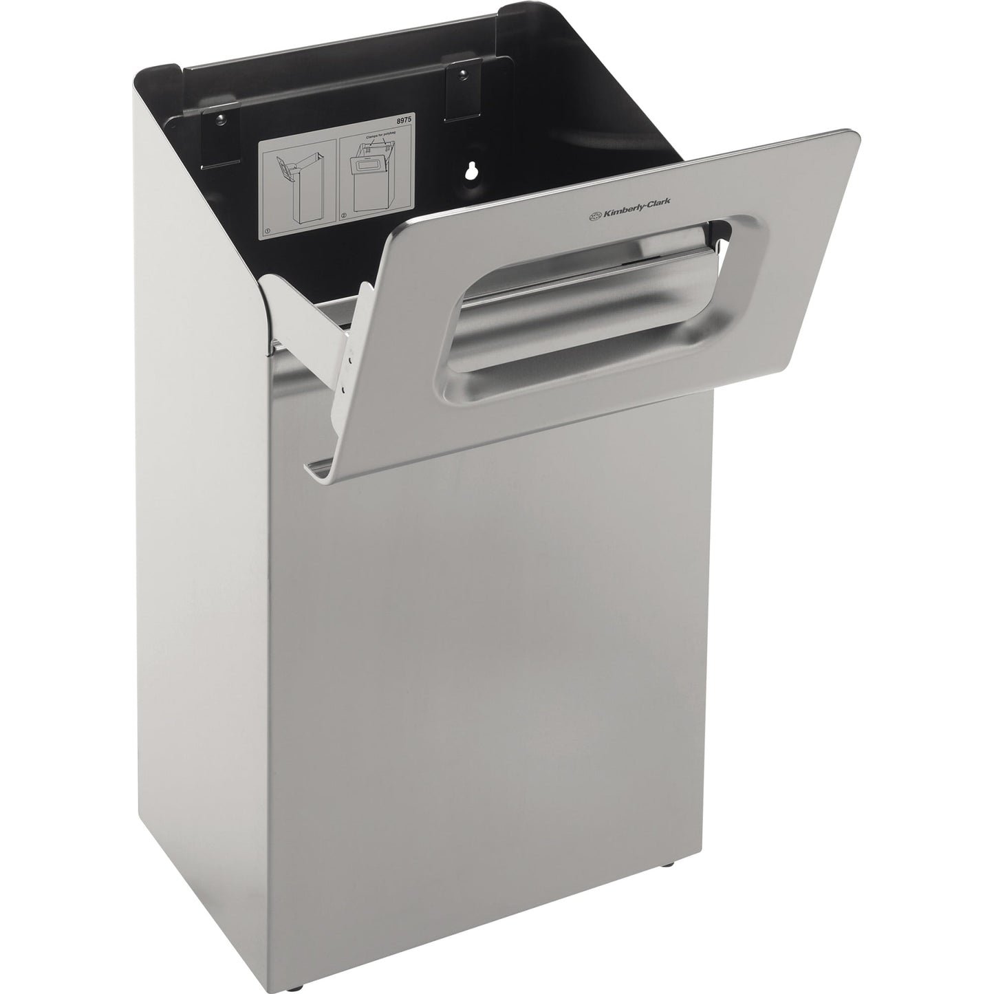 KIMBERLY-CLARK PROFESSIONAL Abfalleimer 60l Edelstahl edelstahl 1 Sortierfach