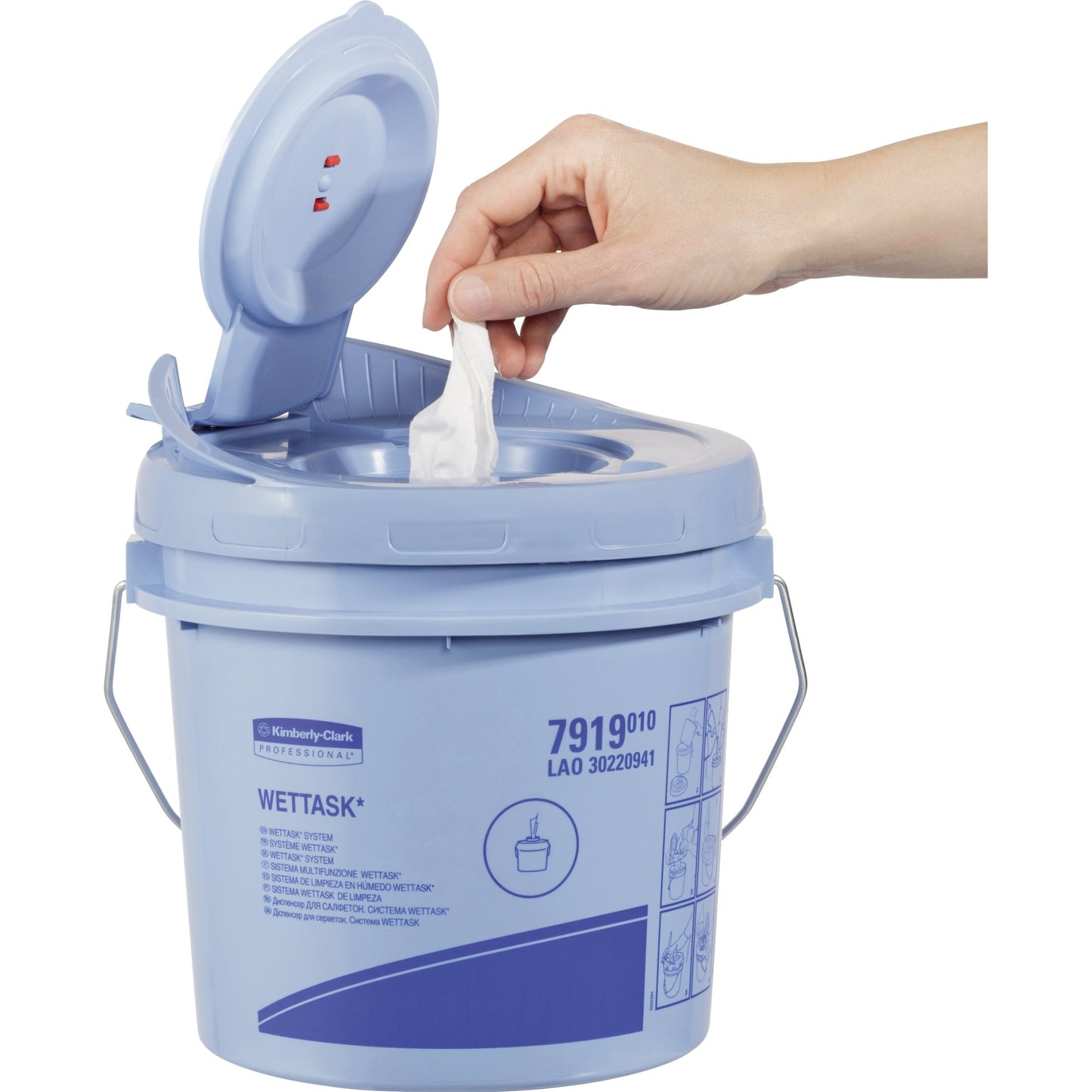 KIMTECH Wischtücher WettaskT 31 x 32 cm (B x L) Papier weiß 6 Rl./Pack.