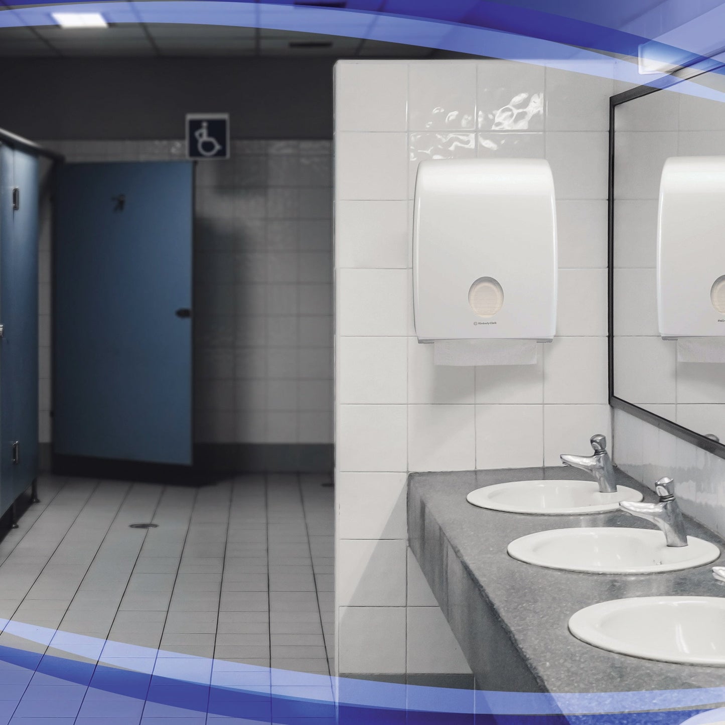 Aquarius Handtuchspender Standard C-Falz, Interfold-Falz / W-Falz 31,7 x 40,7 x 14,7 cm (B x H x T) Kunststoff weiß