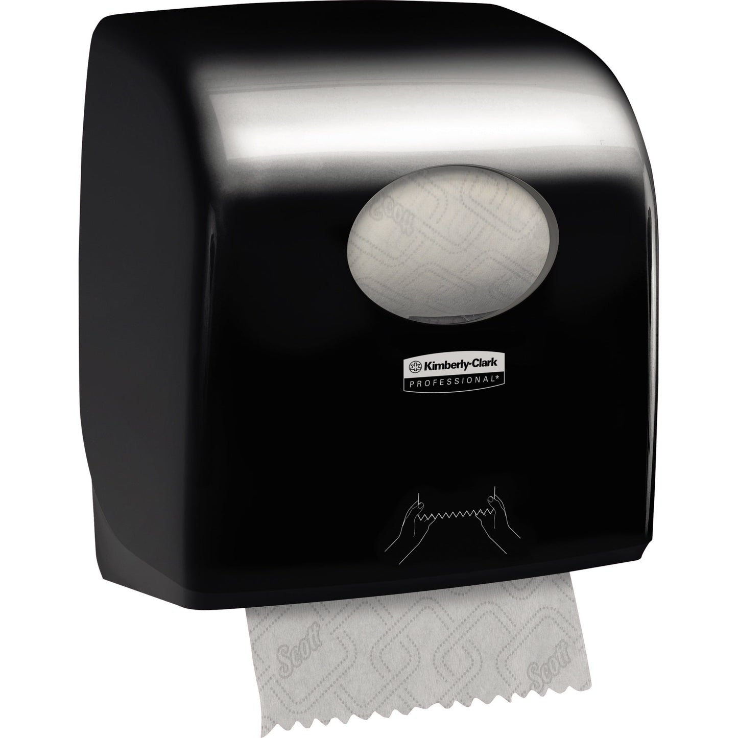 Aquarius Handtuchspender Scott® Papierhandtücher Control™ 6620, Scott® Papierhandtücher Essential™ 6691, Kleenex® Papierhandtücher Ultra™ 6780 29,7 x 37,4 x 24,8 cm (B x H x T) Kunststoff schwarz