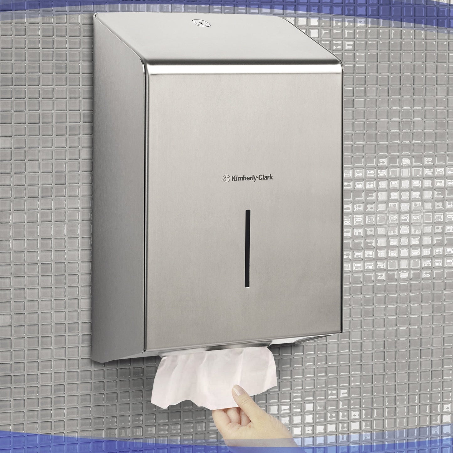 KIMBERLY-CLARK PROFESSIONAL Handtuchspender Kleenex® Papierhandtücher 6764, 6771, 6772, 6773, 6777, 6778, 6789, Scott® Papierhandtücher 6633, 6663, 6664, 6669, 6677, 6682, 6689 23,7 x 34,9 x 11,8 cm (B x H x T) Edelstahl silber