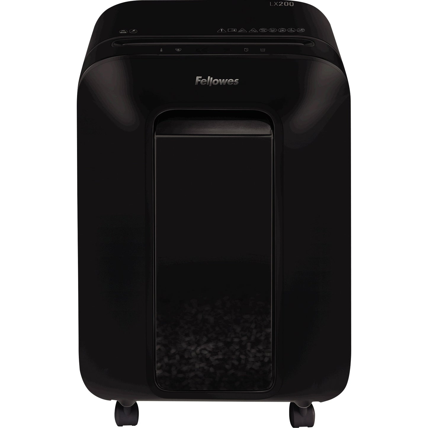 Fellowes® Aktenvernichter Powershred® LX200 P-4 Papier, Heftklammern, Büroklammern, Kreditkarten Partikelschnitt 12 Bl. schwarz