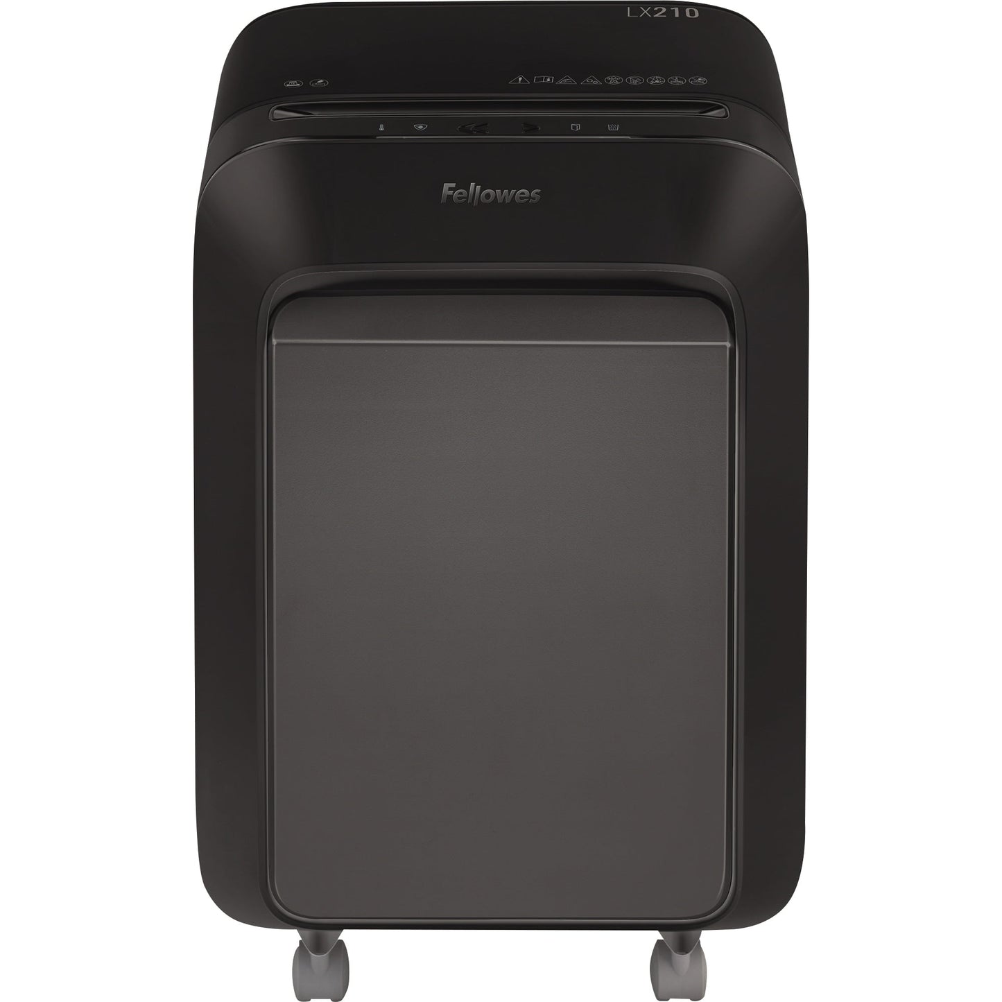 Fellowes® Aktenvernichter Powershred® LX 210 P-4 Papier, Heftklammern, Büroklammern, Kreditkarten Partikelschnitt 16 Bl. schwarz