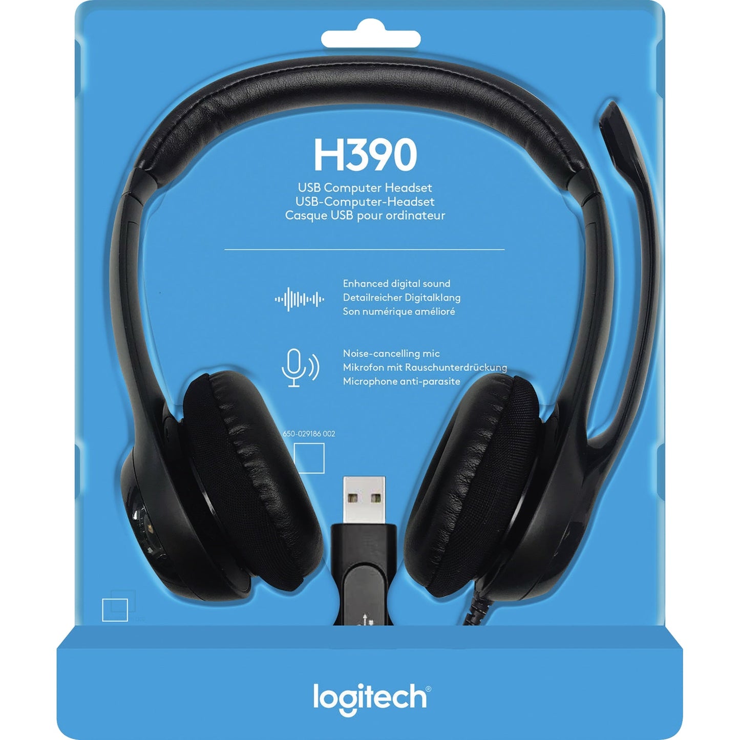 Logitech Headset H390 USB-A schwarz