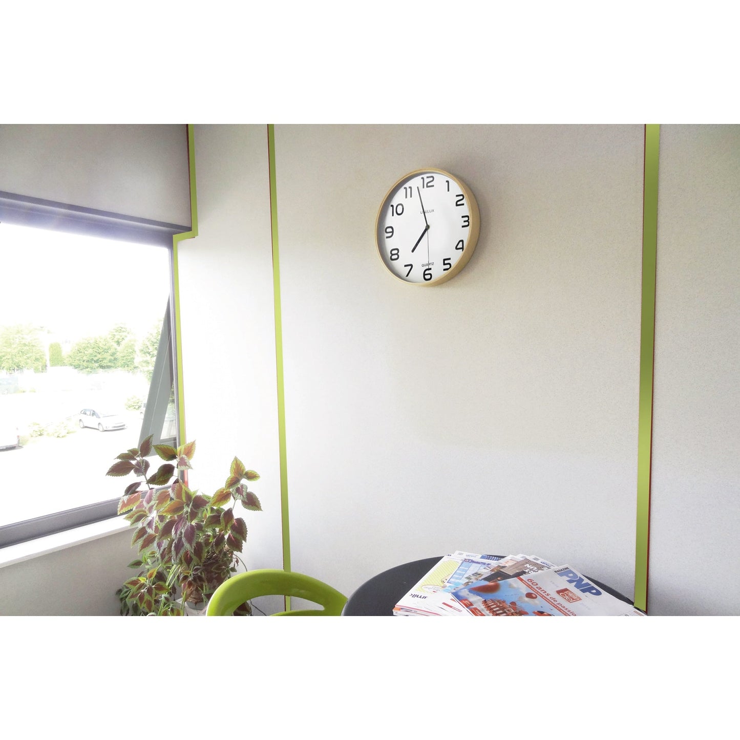 UNILUX Wanduhr Baltic 31,5cm Holz/Kunststoff buche