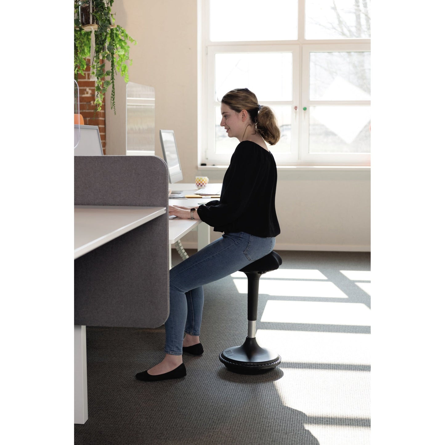 UNILUX Sitzhocker Moove schwarz