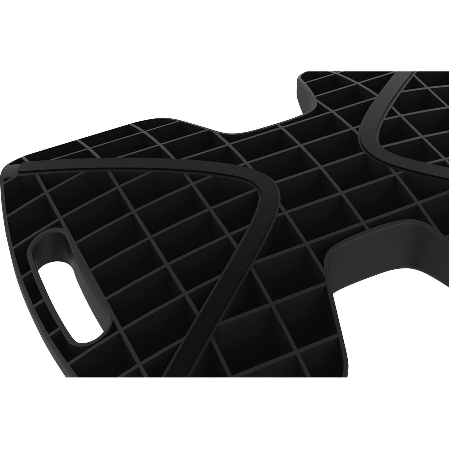 UNILUX Fußstütze Updown 45 x 6 x 30 cm (B x H x T) Polypropylen/Silikon schwarz