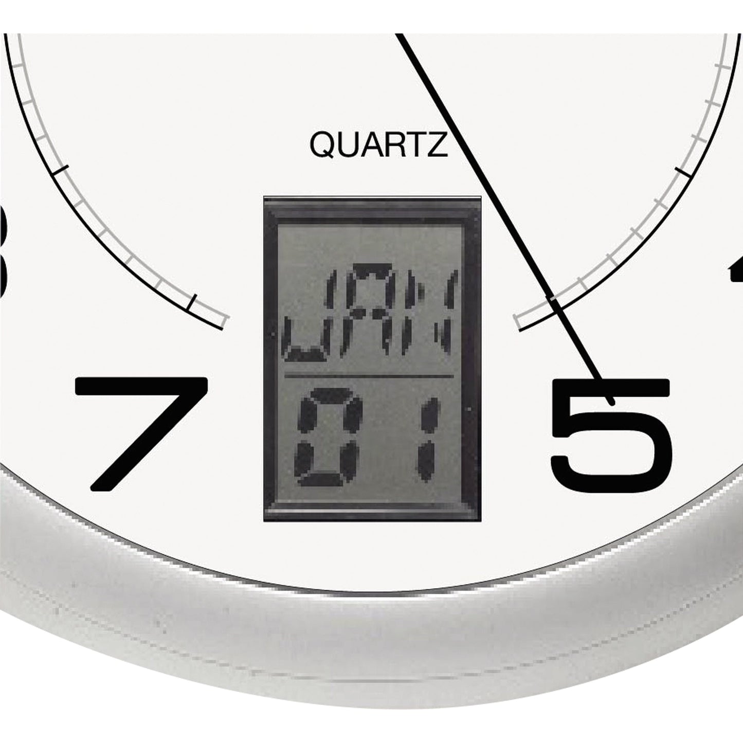 UNILUX Wanduhr Instinct 30,5 x 4 cm (Ø x T) 30,5cm Kunststoff metallgrau