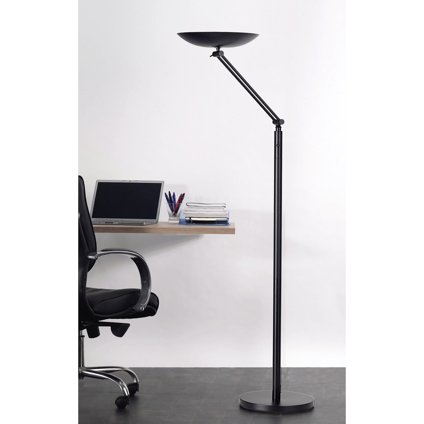 UNILUX Deckenfluter VARIALUX 160-186cm D 23 kWh/1.000h schwarz