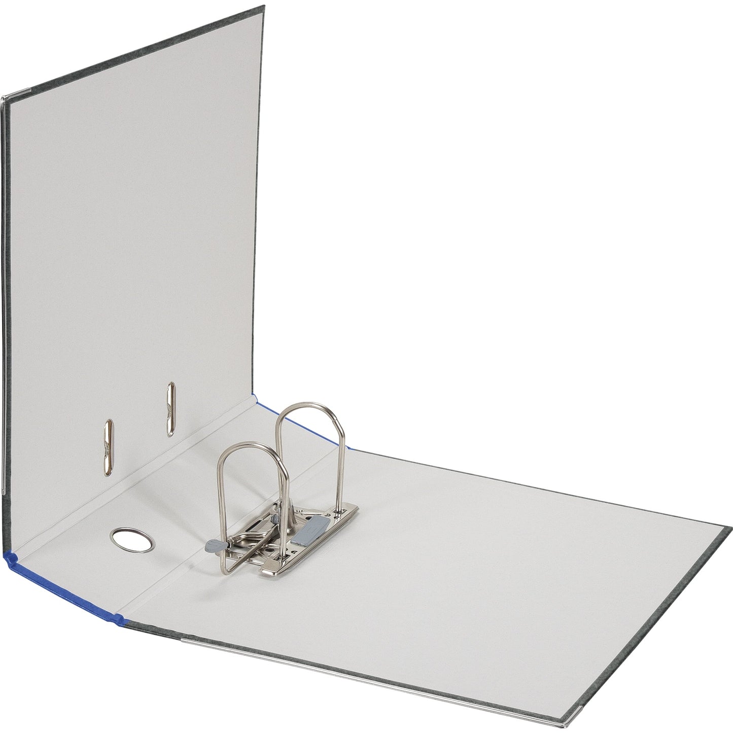 Falken Ordner 80mm DIN A4 Rückenschild: geklebt mit Schlitzen Werkstoff: Pappe Material außen: Papier Material innen: Papier blau