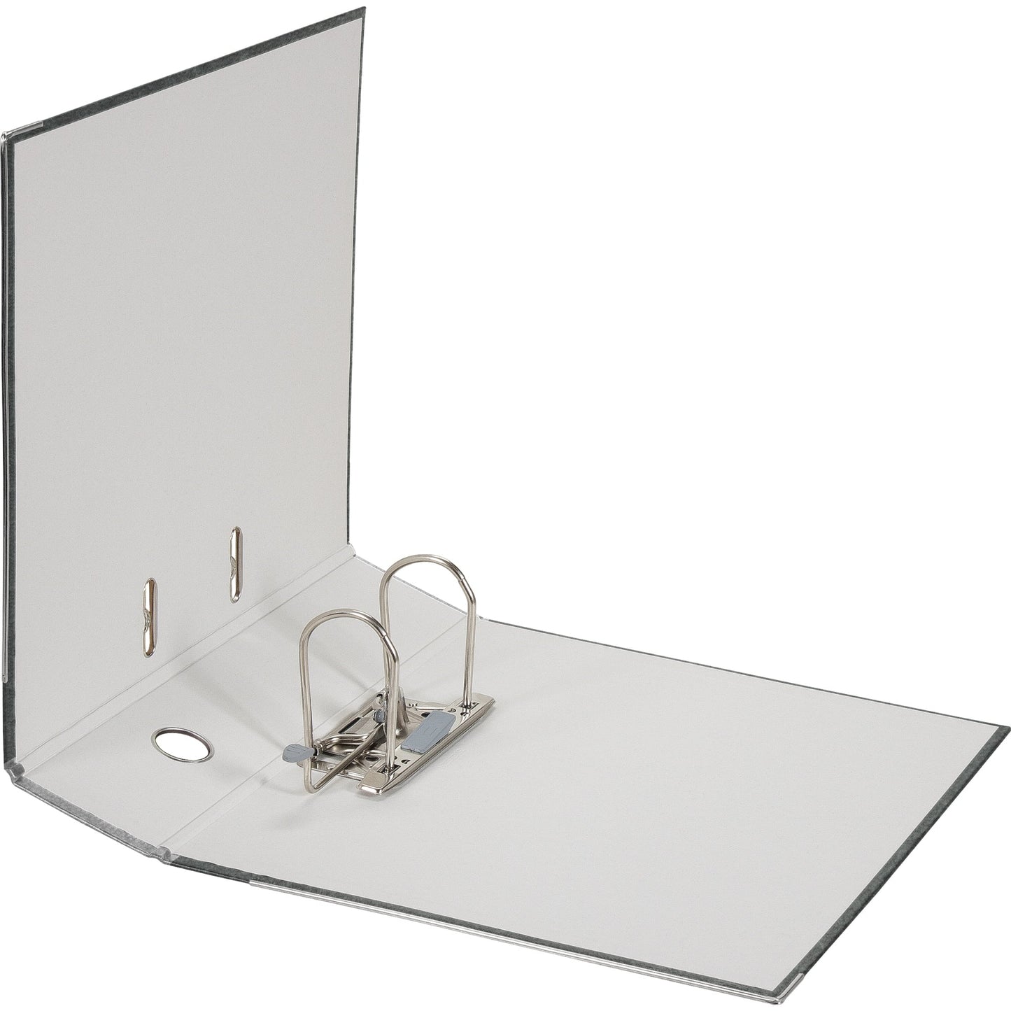 Falken Ordner 80mm DIN A4 Rückenschild: geklebt mit Schlitzen Werkstoff: Pappe Material außen: Papier Material innen: Papier grau
