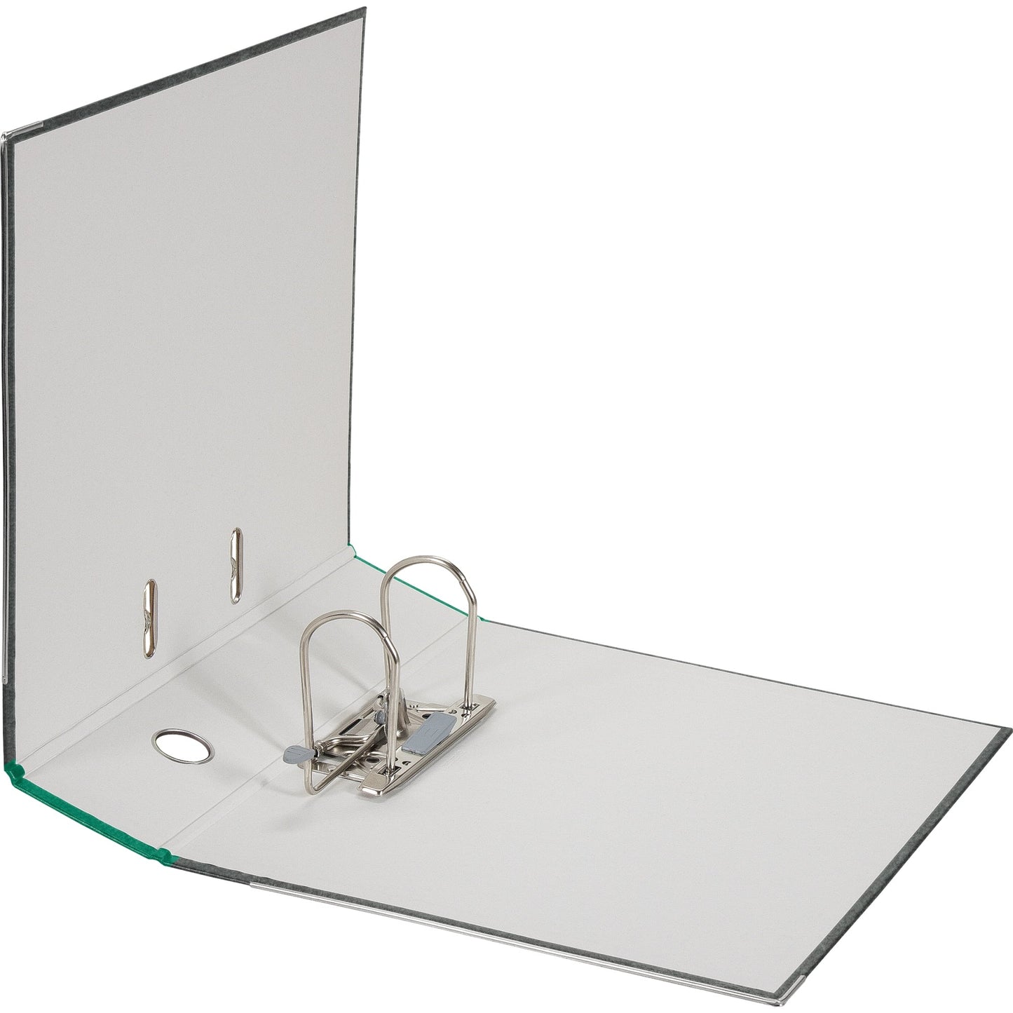 Falken Ordner 80mm DIN A4 Rückenschild: geklebt mit Schlitzen Werkstoff: Pappe Material außen: Papier Material innen: Papier grün