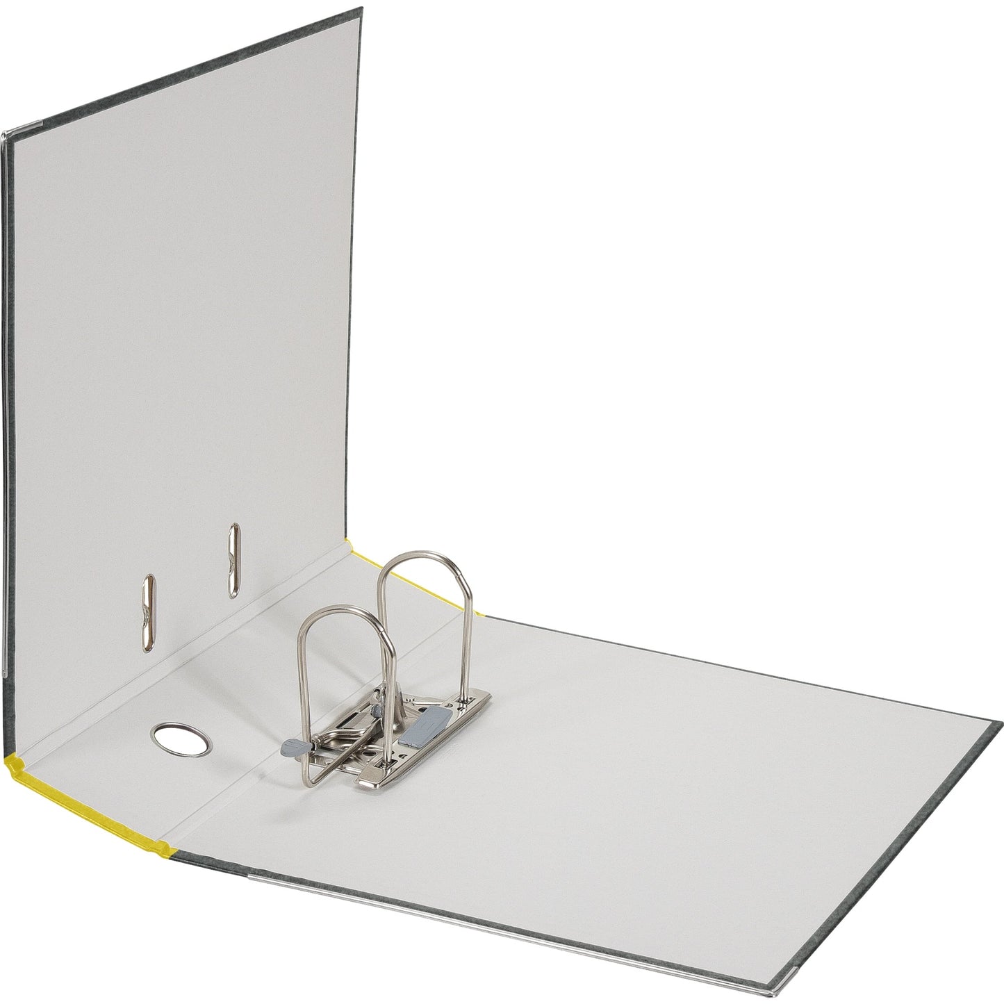 Falken Ordner 80mm DIN A4 Rückenschild: geklebt mit Schlitzen Werkstoff: Pappe Material außen: Papier Material innen: Papier gelb