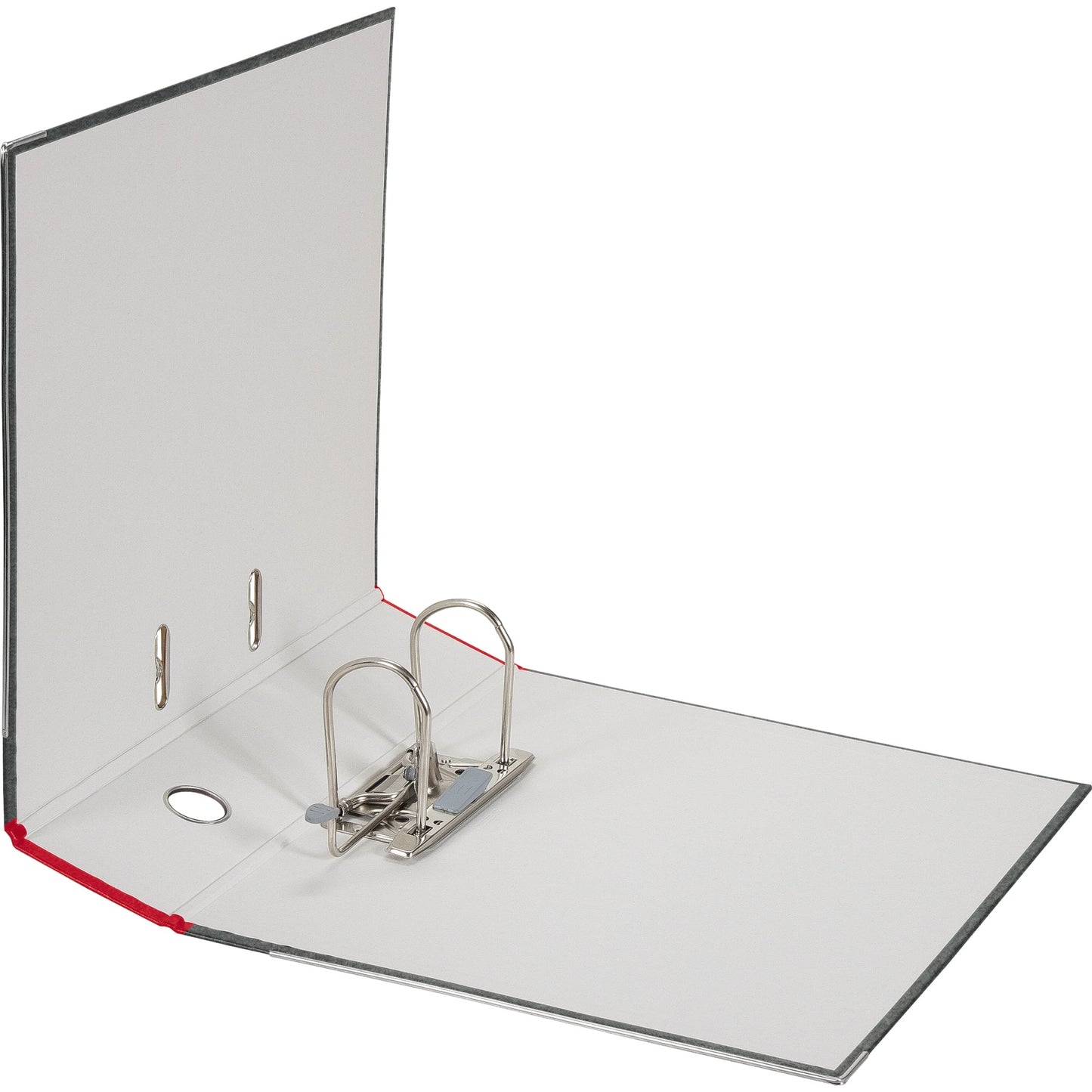 Falken Ordner 80mm DIN A4 Rückenschild: geklebt mit Schlitzen Werkstoff: Pappe Material außen: Papier Material innen: Papier rot