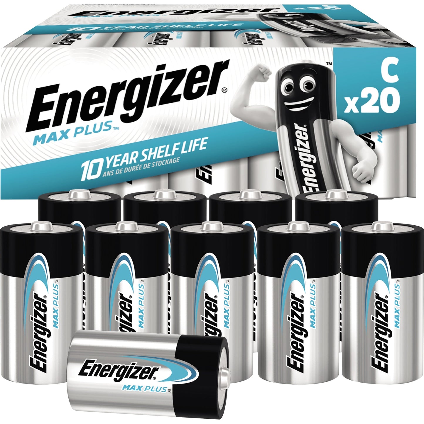 Energizer® Batterie Max PlusT C/Baby LR14 Alkaline 1,5V 20 St./Pack.