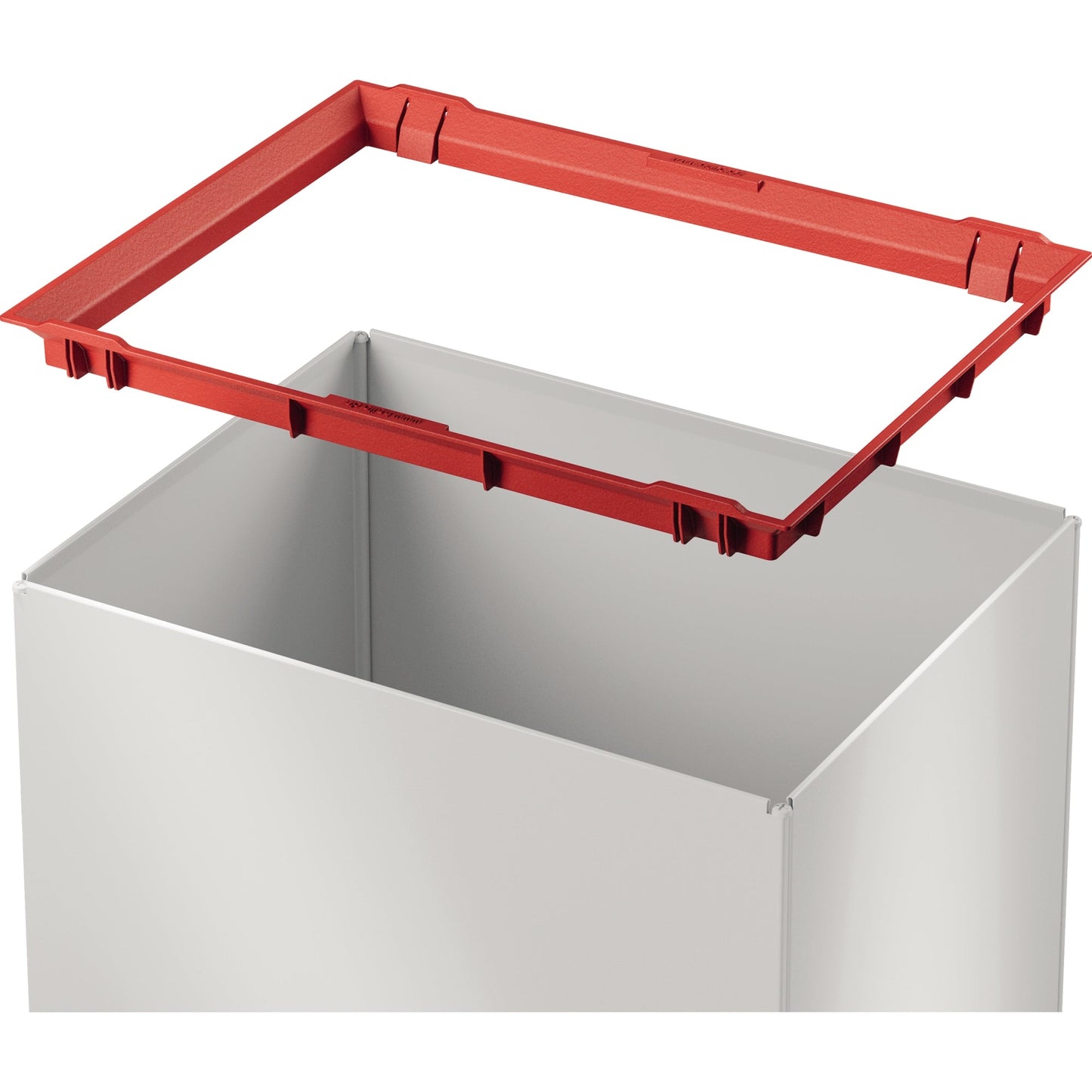 Hailo Abfalleimer Big-Box Swing L 35l Stahlblech weiß 1 Sortierfach