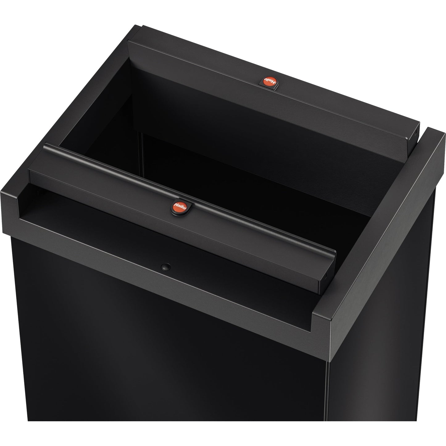 Hailo Abfalleimer Big-Box Swing L 35l Stahlblech schwarz 1 Sortierfach