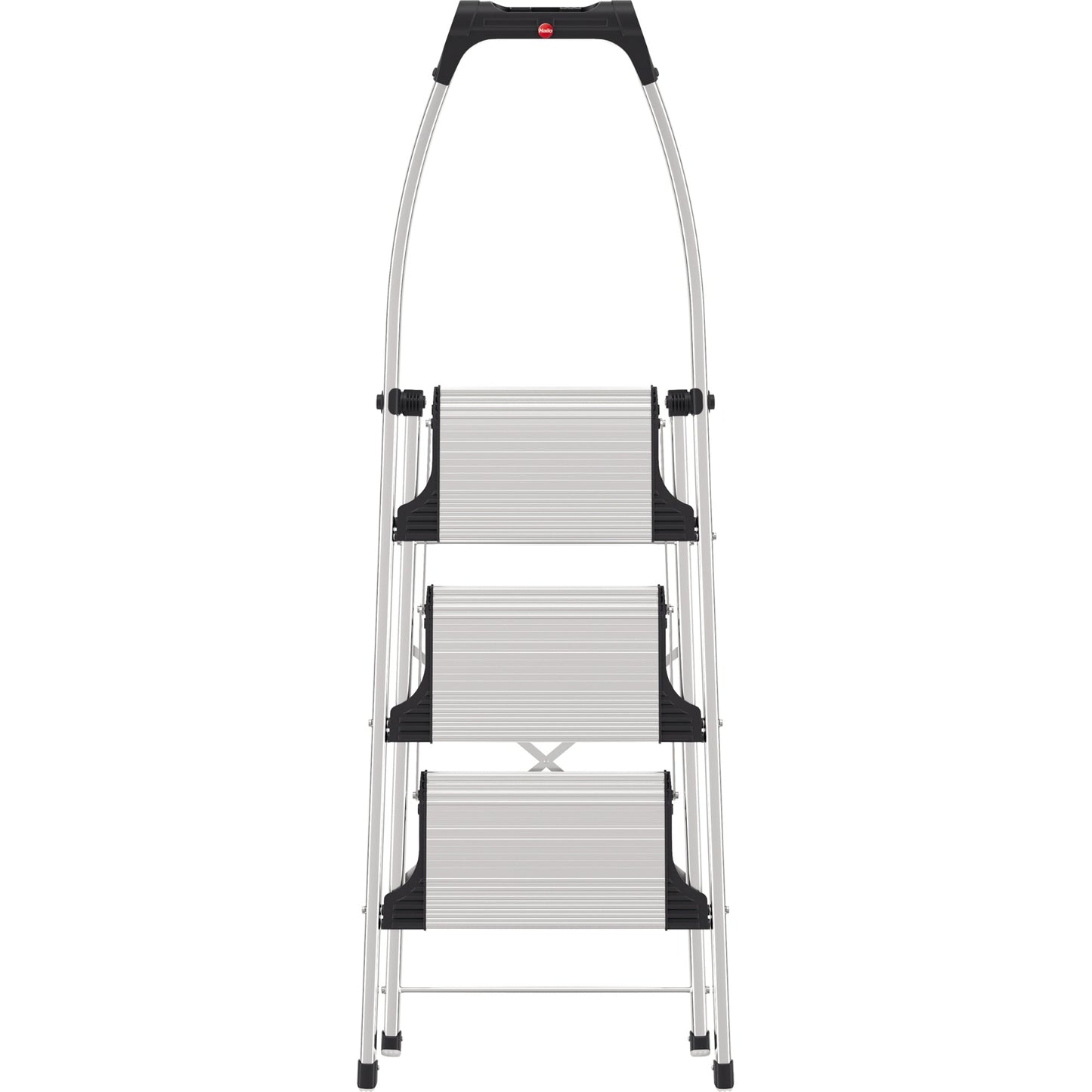 Hailo Trittleiter K100 Topline 54 x 144 x 73 cm (B x H x T) 150kg Aluminium alu 3 Stufen