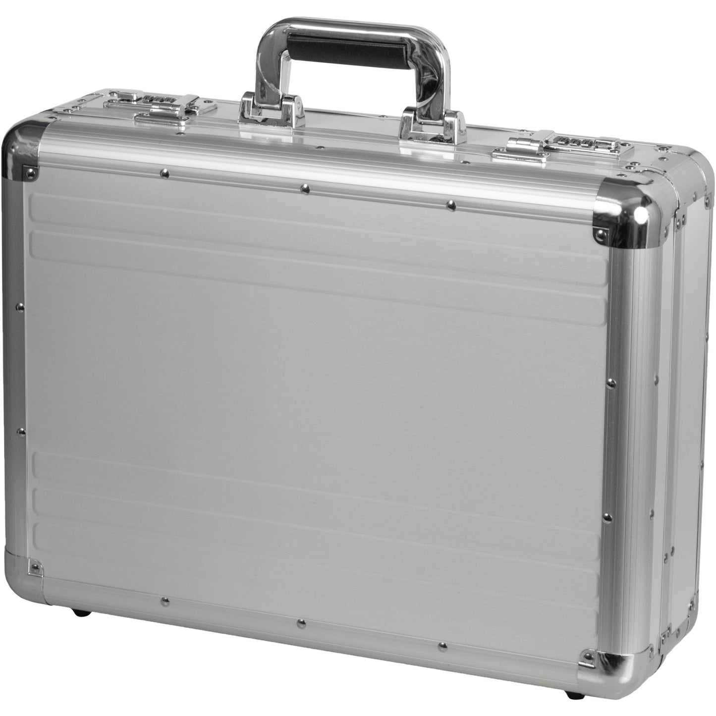 ALUMAXX® Aktenkoffer TAURUS 44 x 32 x 11 cm (B x H x T) 46 x 35 x 16 cm (B x H x T) Zahlenkombinationsschloss abnehmbarer Tasche, zwei Fächern für Visitenkarten, Reißverschlussfach, zwei Einsteckfächern für A4 Dokumente, mit verstärkten Kanten Aluminium