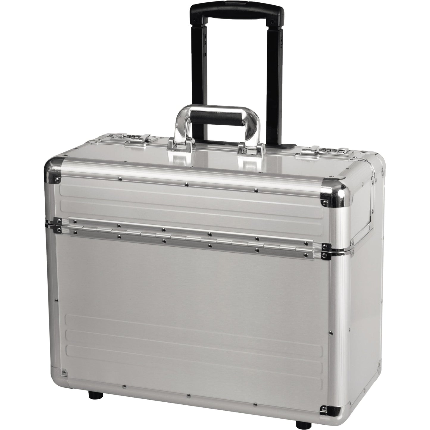 ALUMAXX® Pilotenkoffer OMEGA 48 x 38,5 x 23 cm (B x H x T) Zahlenkombinationsschloss Aluminium silber