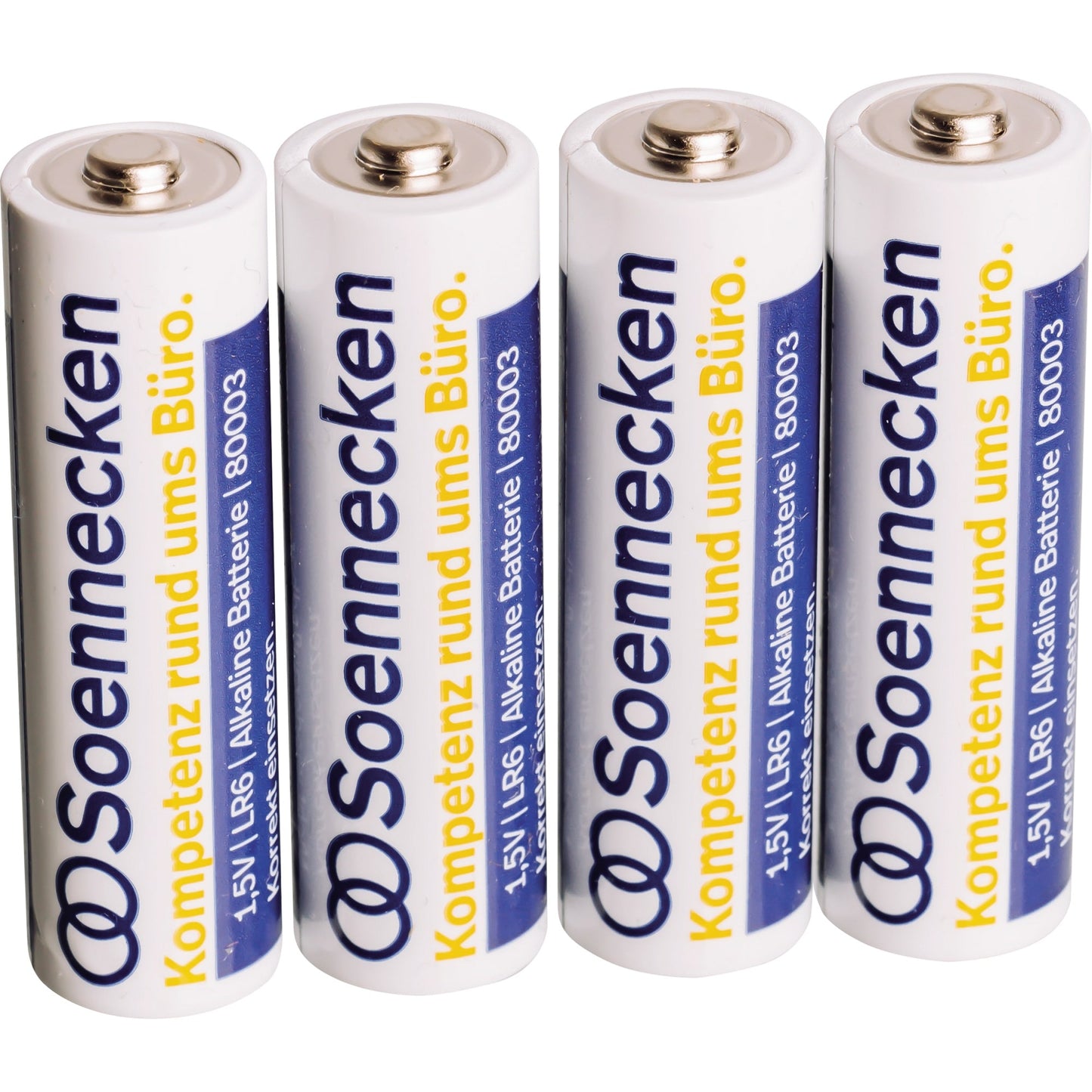 Soennecken Batterie AA/Mignon LR6 Alkaline 1,5V 1.850 mAh 8 St./Pack.