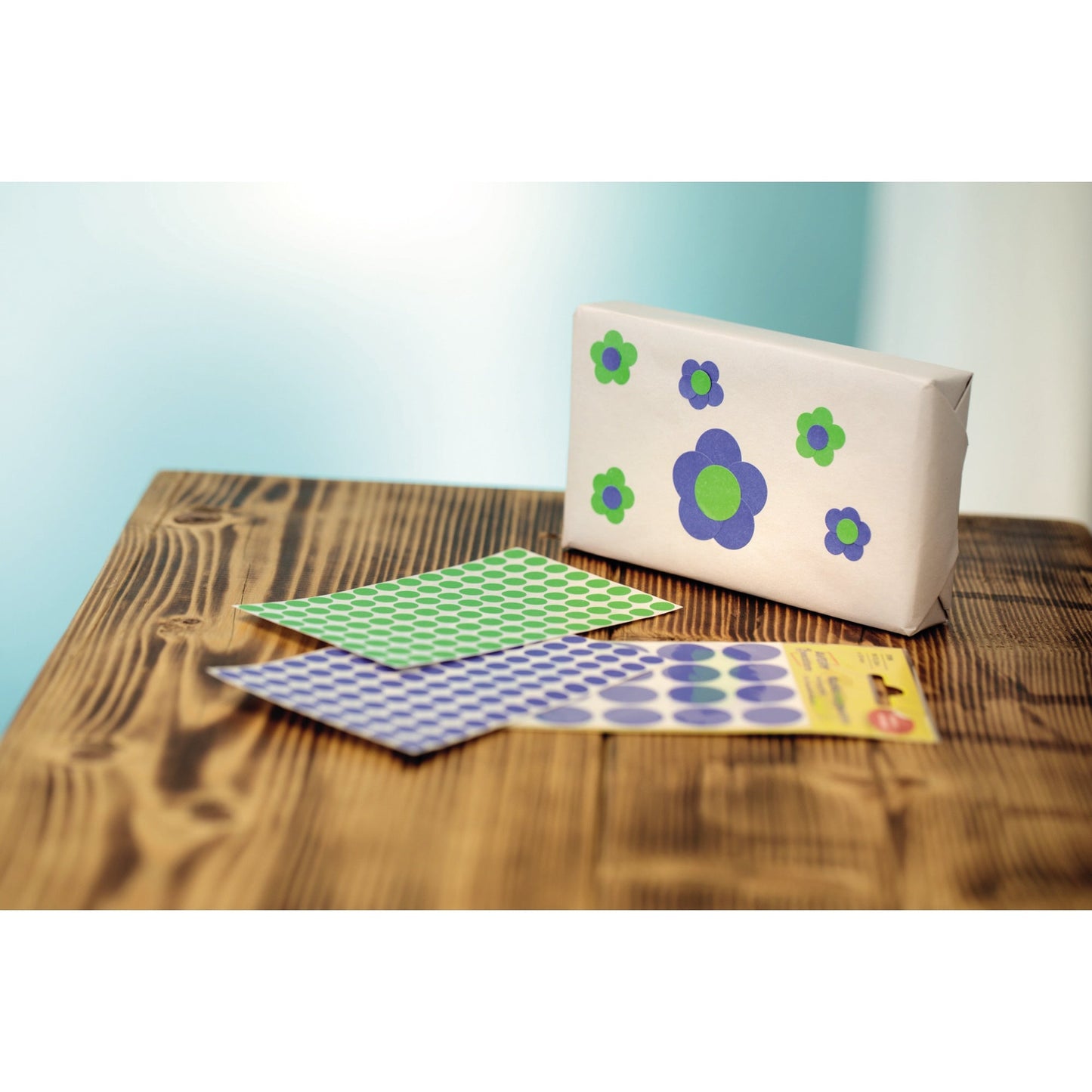 Avery Zweckform Markierungspunkt 8mm Papier blau 416 Etik./Pack.