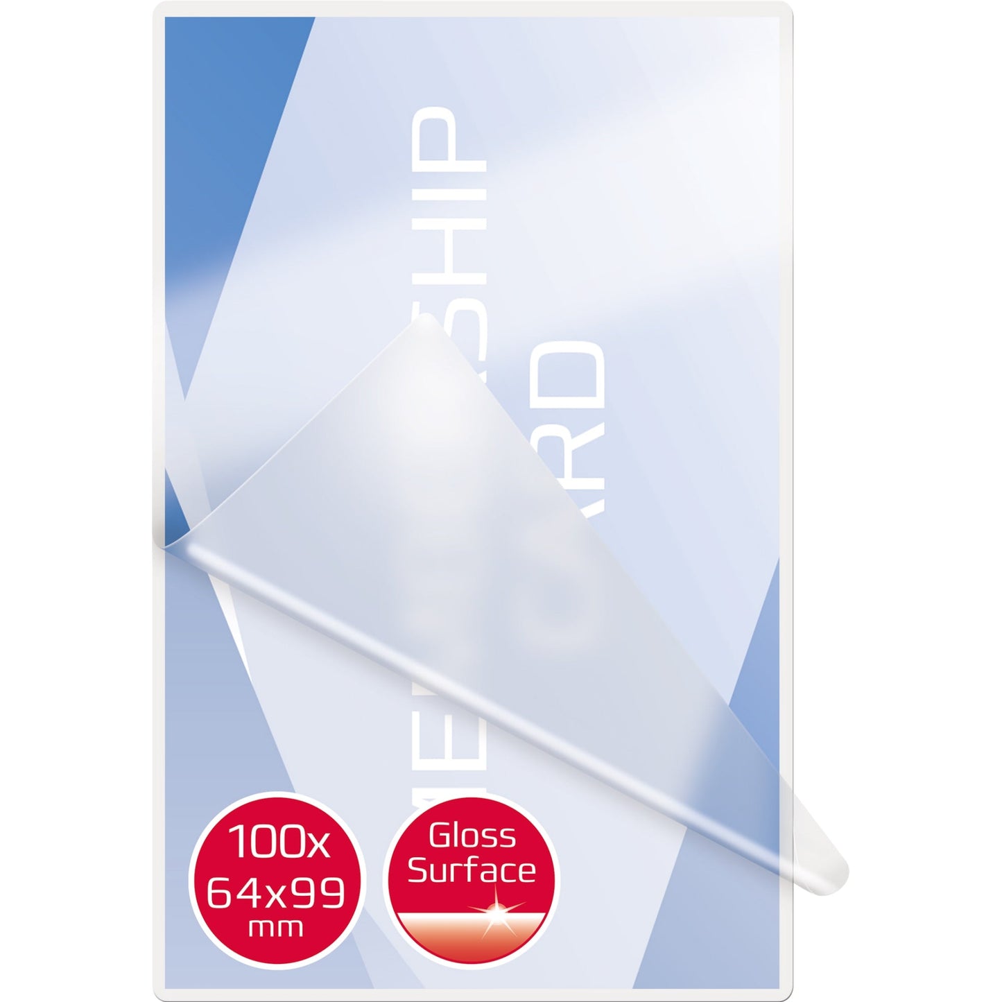 GBC® Laminierfolie CardTPouch 64 x 99 mm (B x H) 125µm glänzend 100 St./Pack.