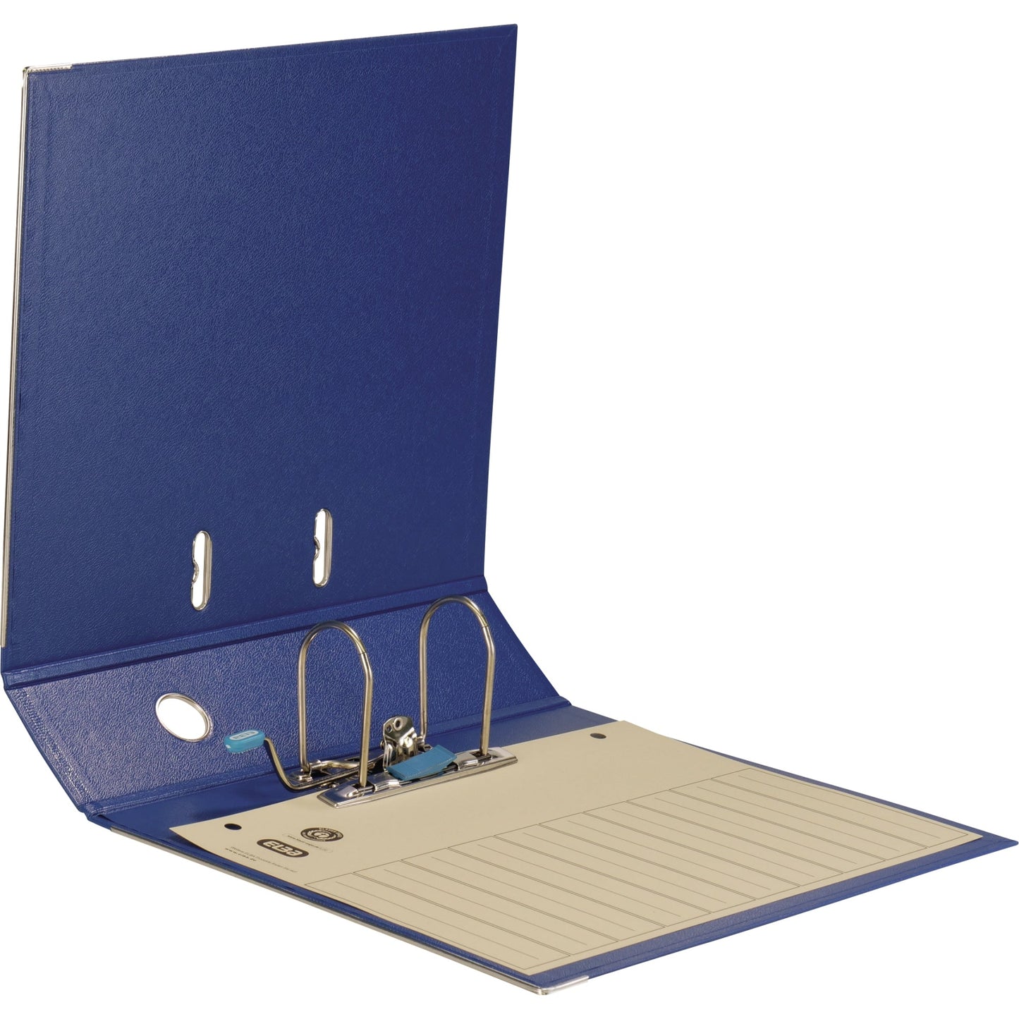 ELBA Ordner rado plast 80mm DIN A4 Rückenschild: einsteckbar mit Schlitzen Werkstoff: Pappe Material außen: PVC Material innen: PVC blau