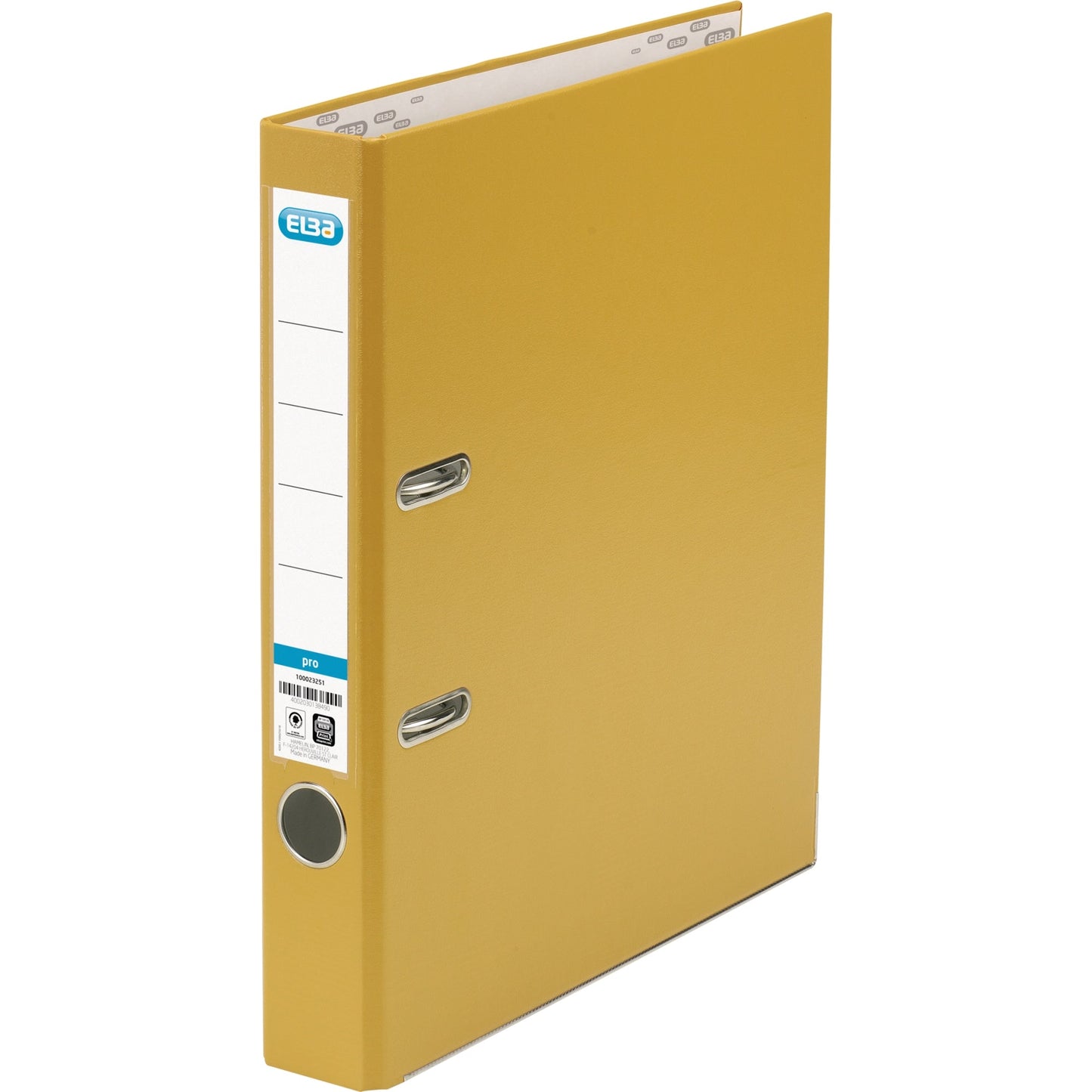 ELBA Ordner smart Pro 50mm DIN A4 Rückenschild: einsteckbar mit Schlitzen Werkstoff: Pappe Material außen: Polypropylen Material innen: Papier orange