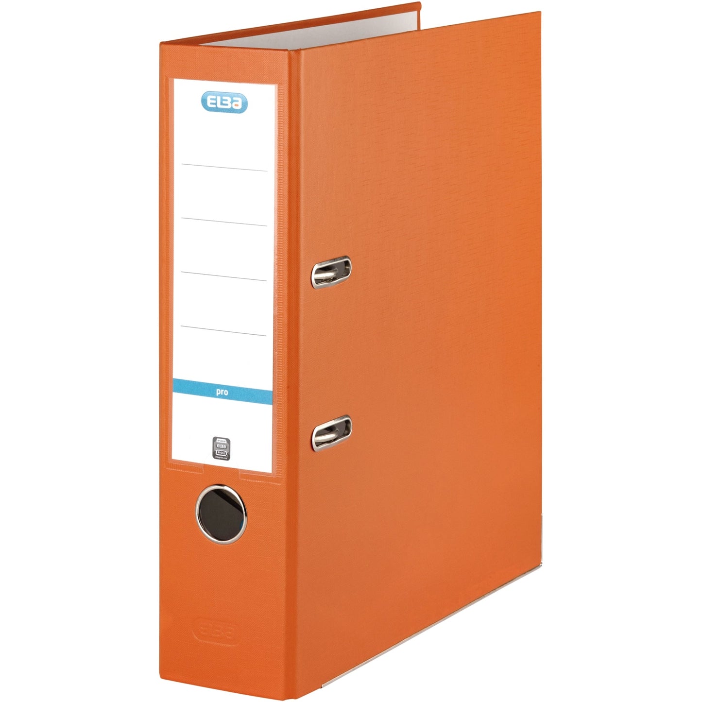 ELBA Ordner smart Pro 80mm DIN A4 Rückenschild: einsteckbar mit Schlitzen Werkstoff: Pappe Material außen: Polypropylen Material innen: Papier orange