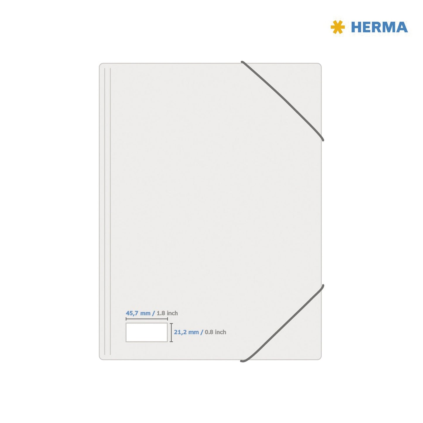 HERMA Typenschildetikett 45,7 x 21,2 mm (B x H) silber 1.200 Etik./Pack.