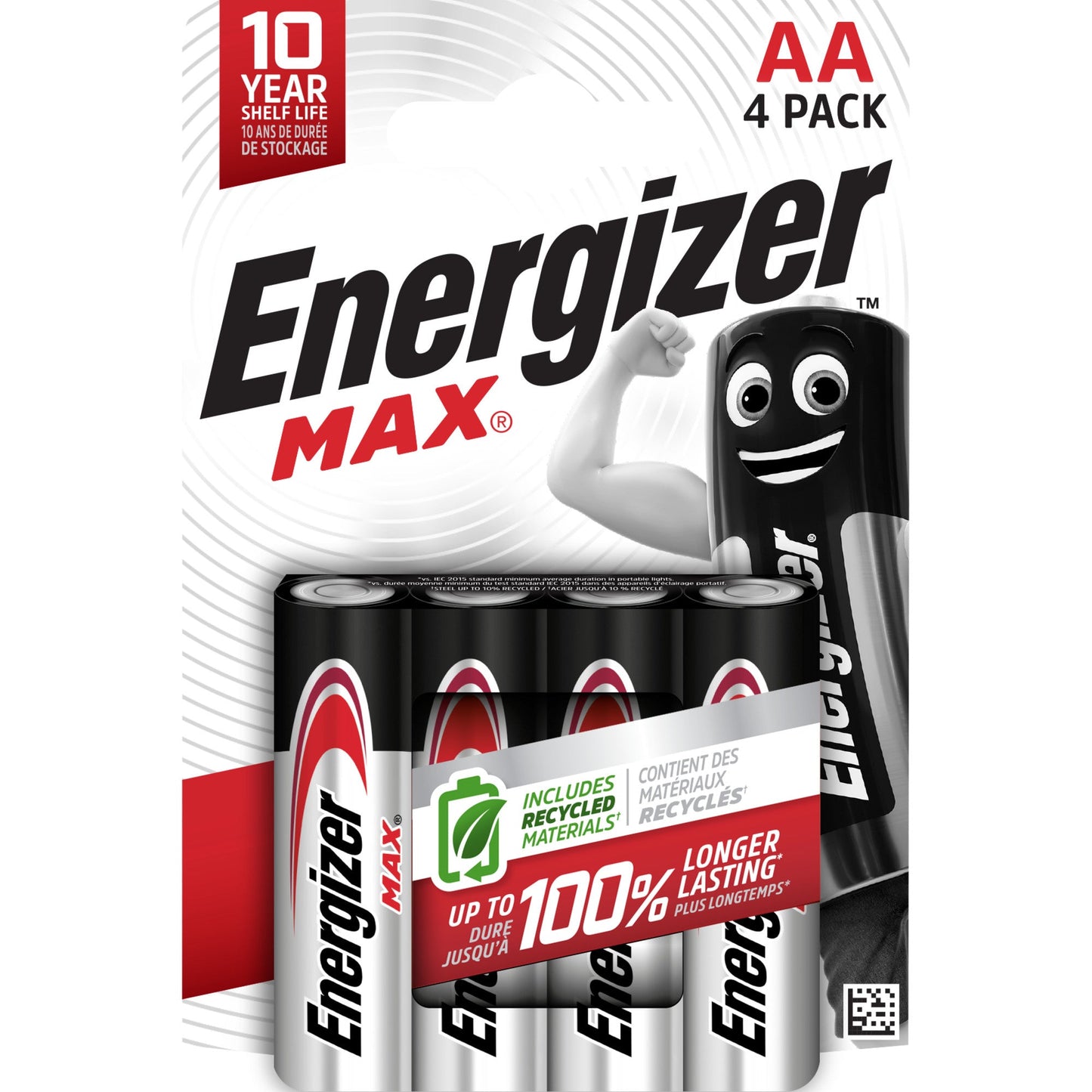 Energizer® Batterie Max® AA/Mignon LR6 Alkaline 1,5V 4 St./Pack.