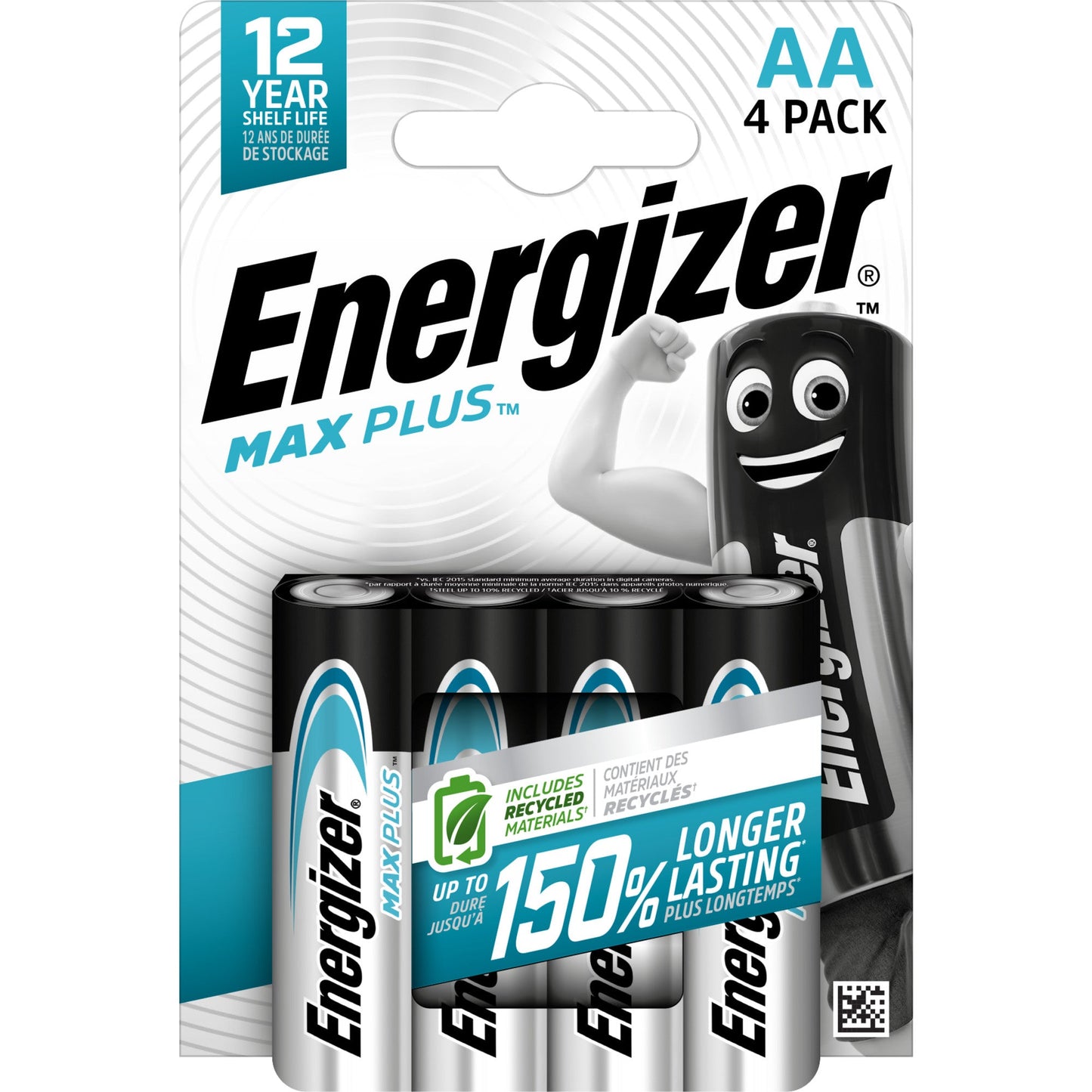 Energizer® Batterie Max PlusT AA/Mignon LR6 Alkaline 1,5V 4 St./Pack.