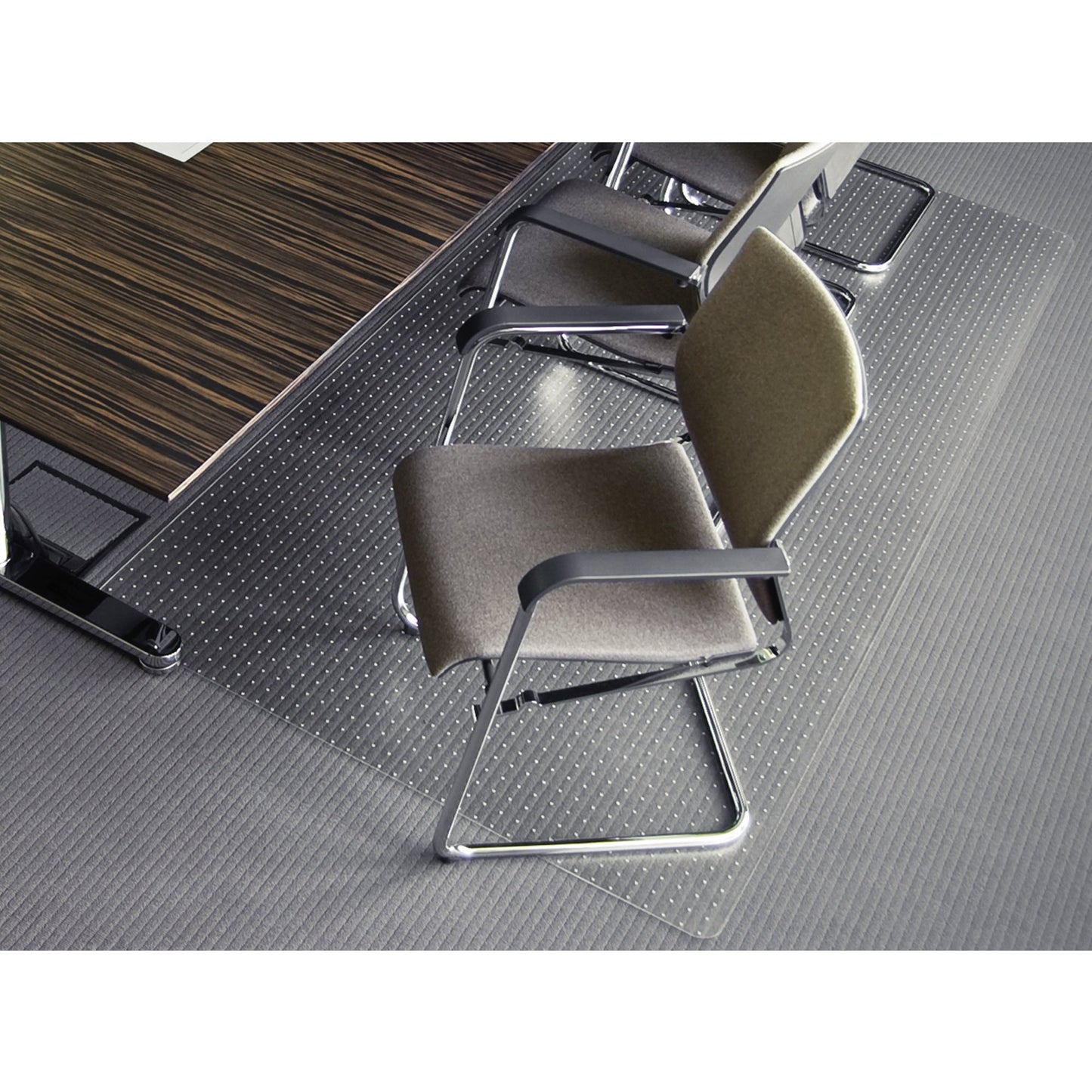 Soennecken Bodenschutzmatte 90 x 120 cm (B x T) Polyethylenterephthalat transparent