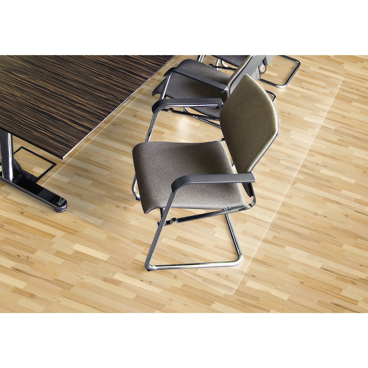 Soennecken Bodenschutzmatte 200 x 120 cm (B x T) Polyethylenterephthalat/Polyurethan transparent