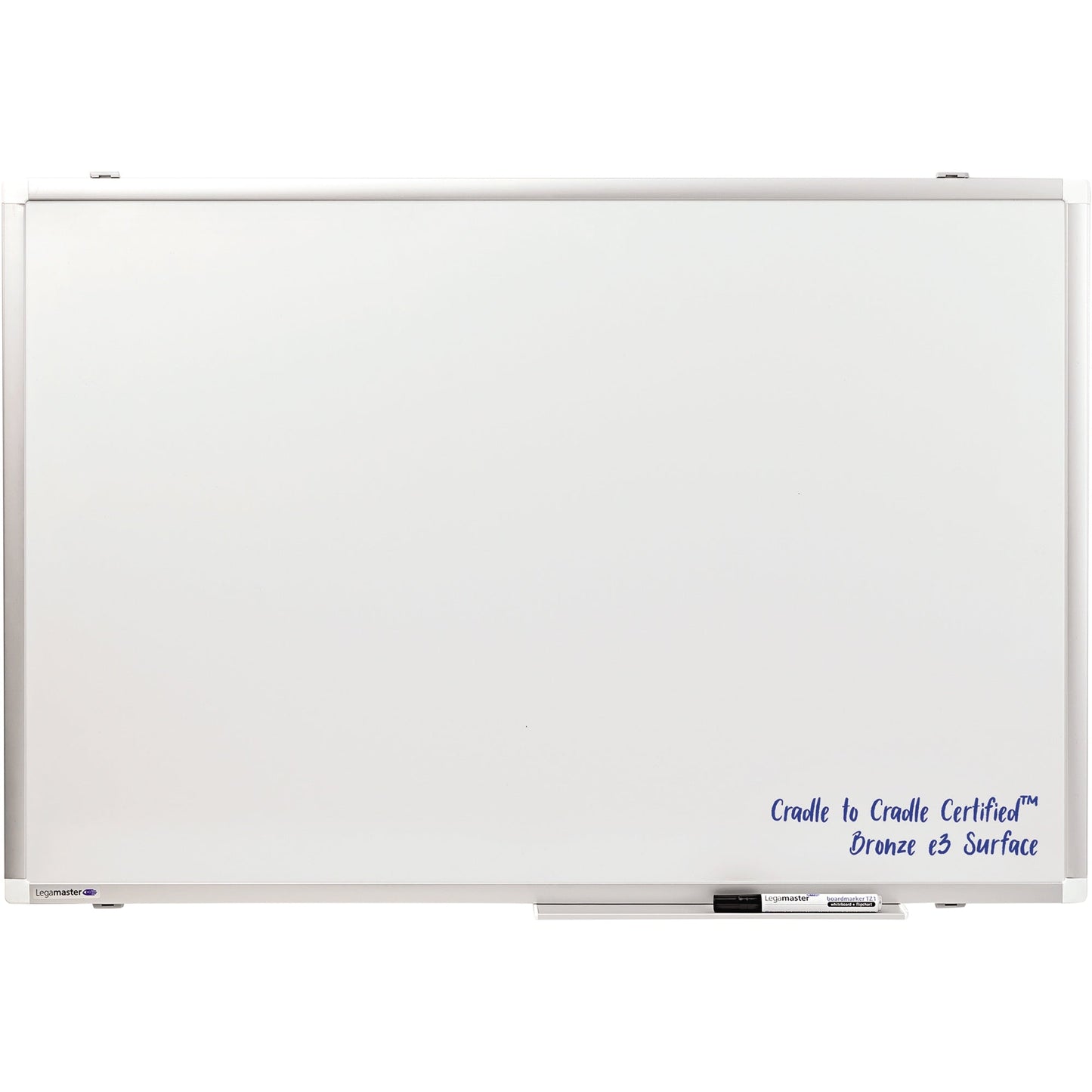 Legamaster Whiteboard PREMIUM PLUS Maße der Oberfläche: 90 x 60 cm (B x H) Tafel magnethaftend nicht beidseitig beschreibbar inkl. einem schwarzen Boardmarker TZ 1 Stahl emailliert weiß