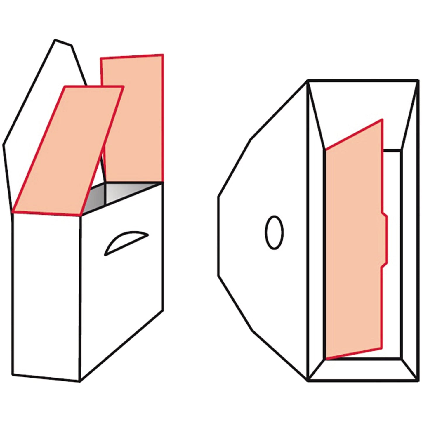 ELBA Archivschachtel tric 10 x 27 x 34 cm (B x H x T) DIN A4 mit Archivdruck Wellpappe grau/weiß