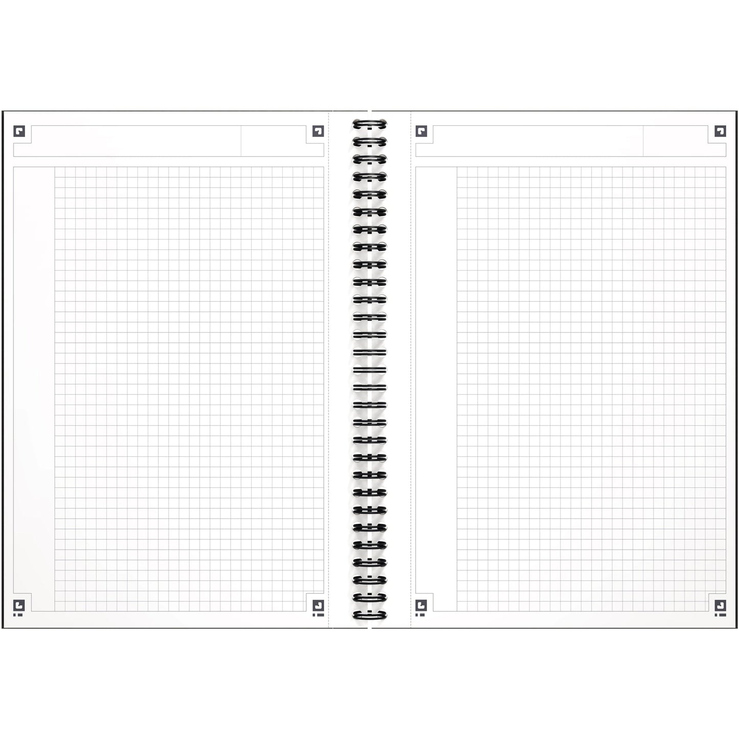 Oxford Collegeblock International Notebook Connect DIN B5 kariert Polypropylen grau/orange/rot 80 Bl.