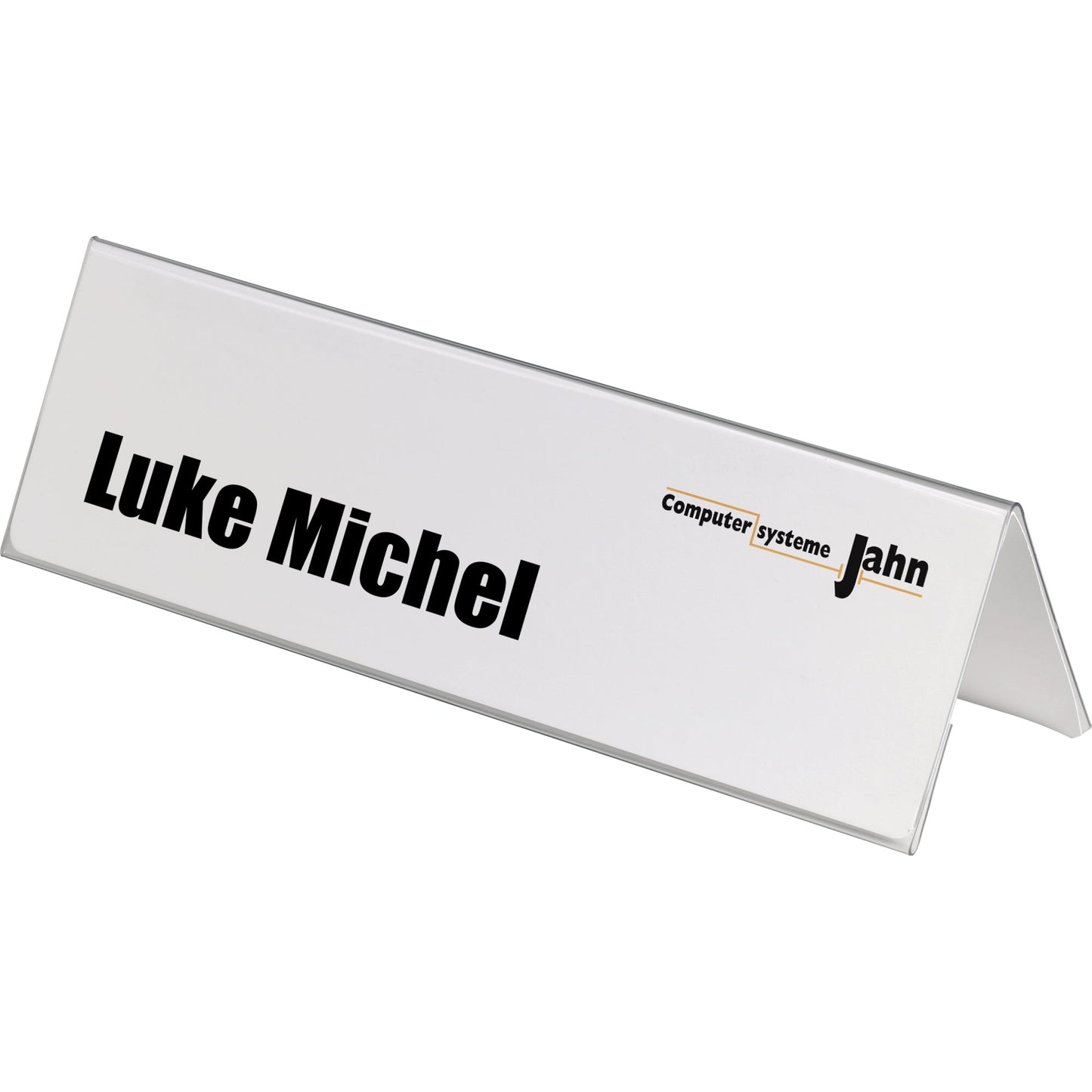 DURABLE Tischnamensschild 297 x 105/210 mm (B x H) PVC-Hartfolie transparent 25 St./Pack.