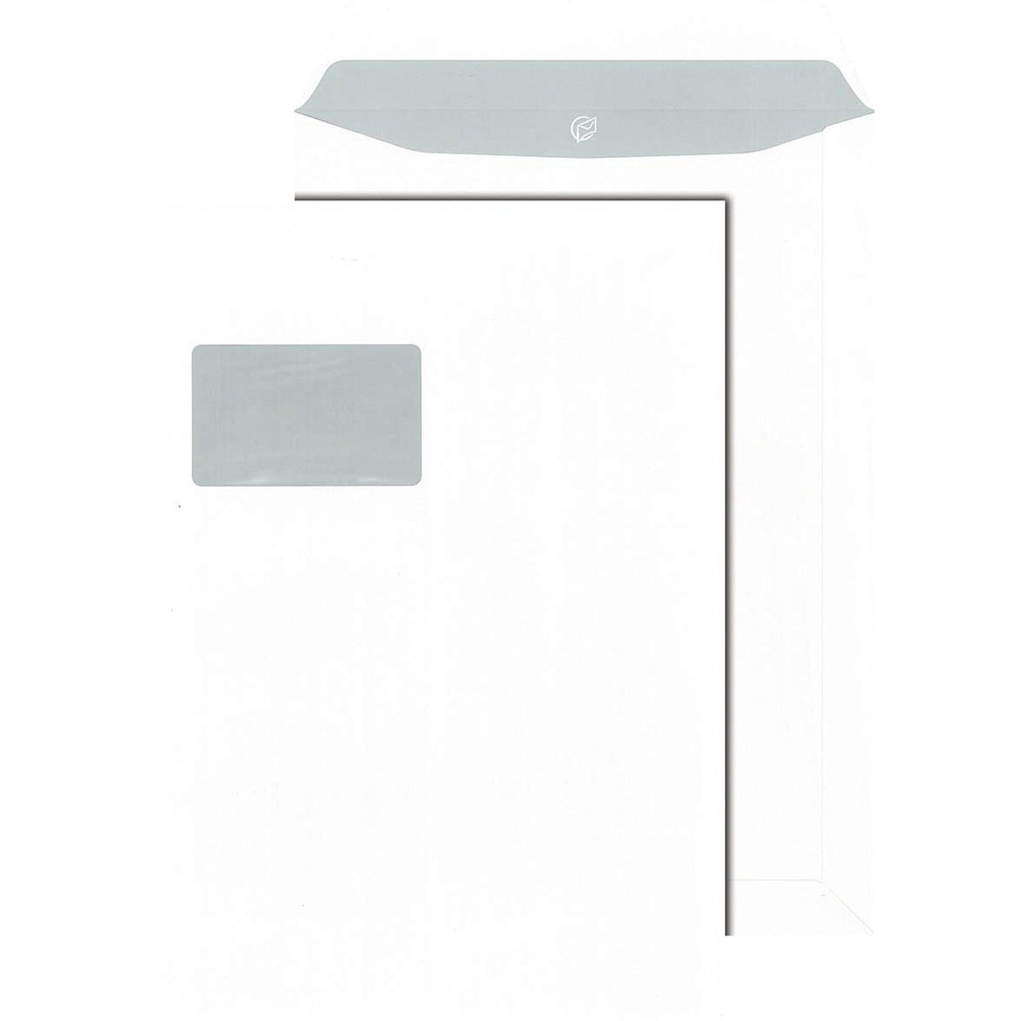 MAILmedia Versandtasche DIN C4 mit Selbstklebung mit Fenster 100g/m² weiß 250 St./Pack.