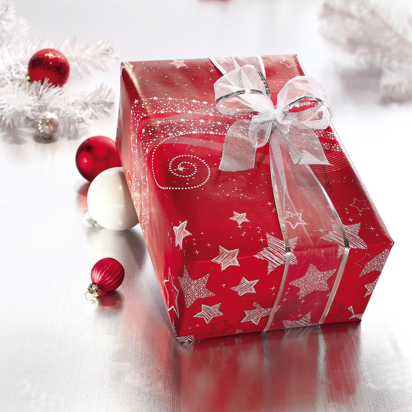 SIGEL Geschenkpapier 70 cm x 5 m (B x L) Papier Fairy Lights mehrfarbig