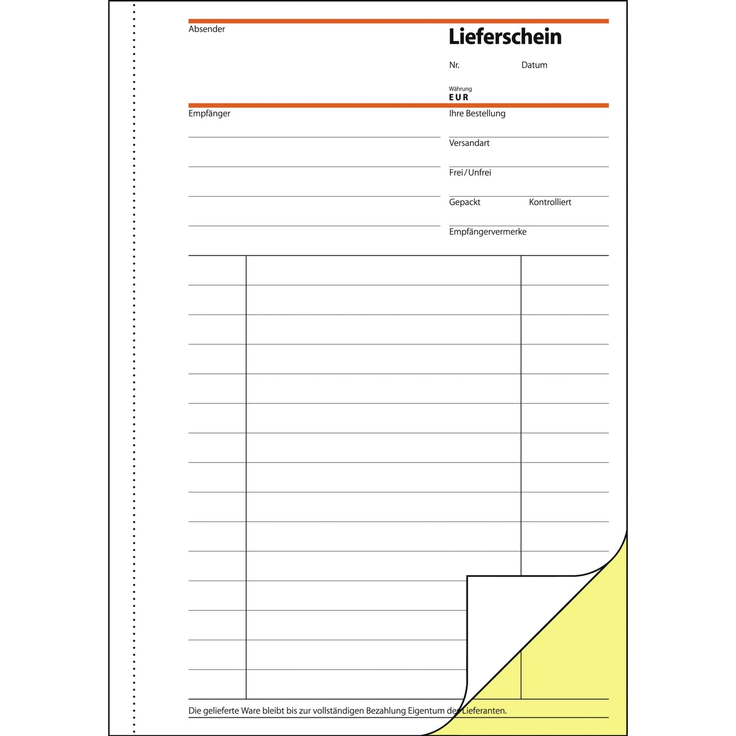 SIGEL Lieferschein SD 011 DIN A5 selbstdurchschreibend 2 x 40 Bl.