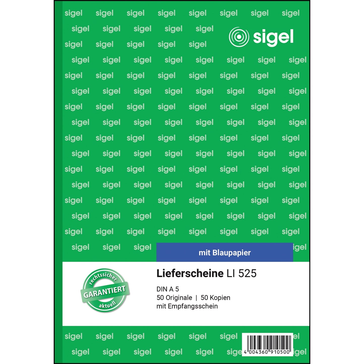 SIGEL Lieferschein LI 525 DIN A5 nicht selbstdurchschreibend 2 x 50 Bl.