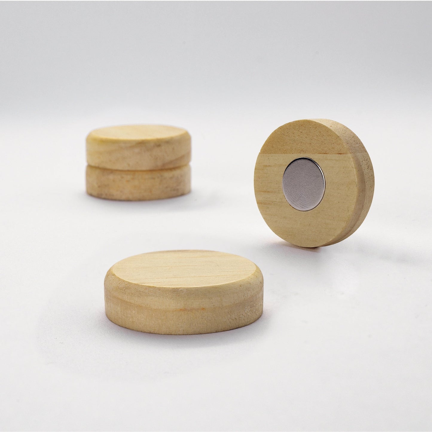 SIGEL Magnet 33 x 9 mm (Ø x H) Pinienholz natur 4 St./Pack.