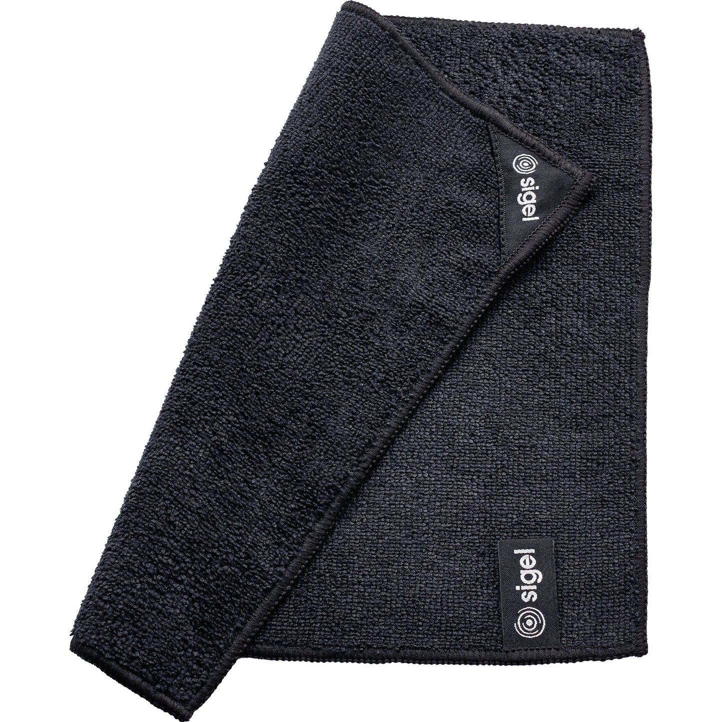 SIGEL Microfasertücher 25 x 25 cm (B x L) 80 % Polyester, 20 % Polyamide schwarz