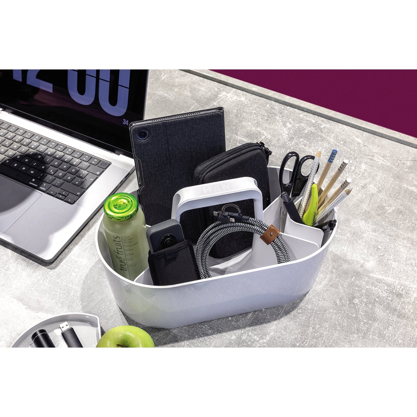 HAN Organisationsbox LOFT 32,9 x 17,5 x 17,9 cm (B x H x T) ABS Kunststoff snow white