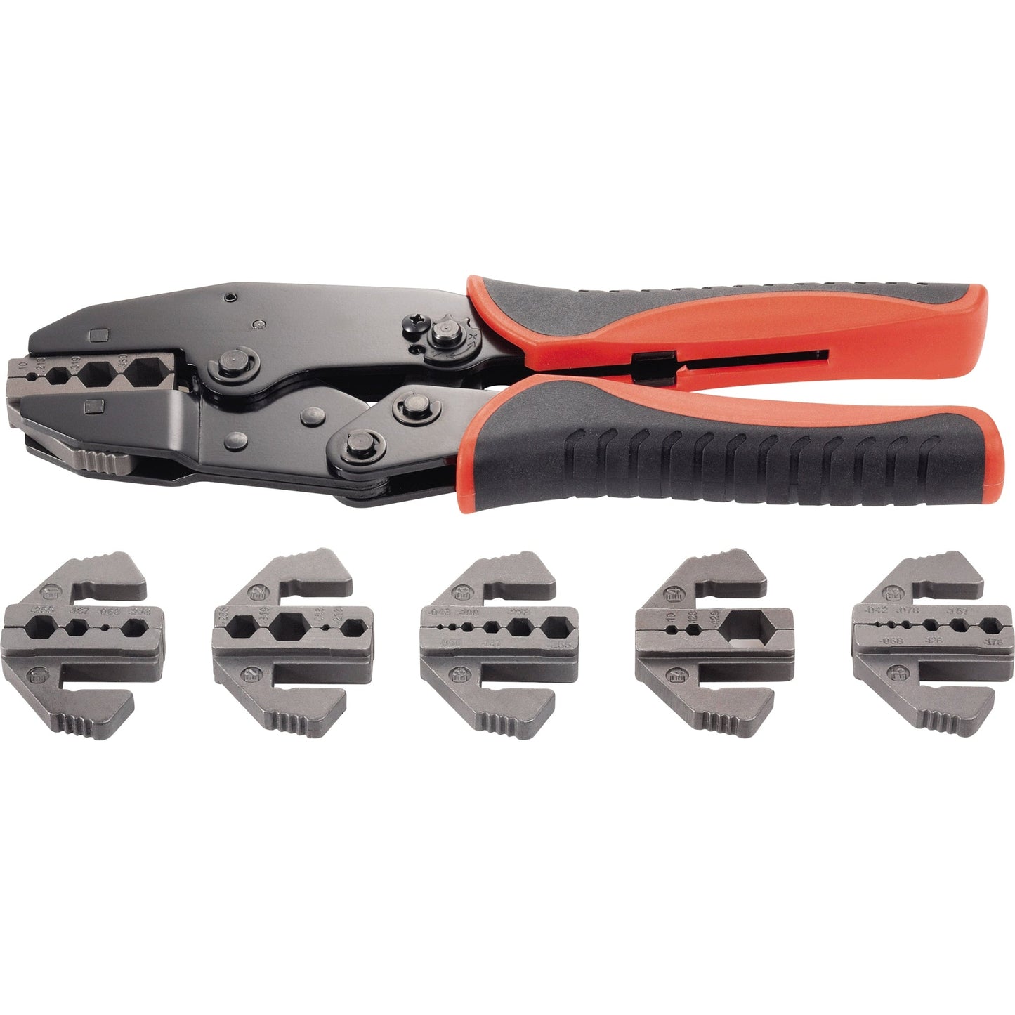 TOOLCRAFT Crimpzangen-Set 7 Teile Crimpzange 225mm 6 Einsätze