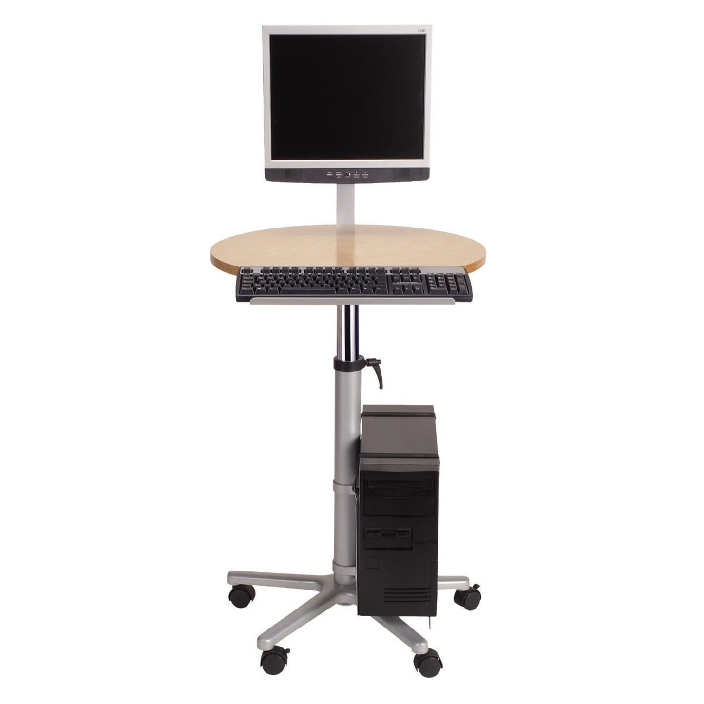 MAUL Monitorpult 600 x 520 mm (B x T) 750-1.200mm 30kg Multiplex buche